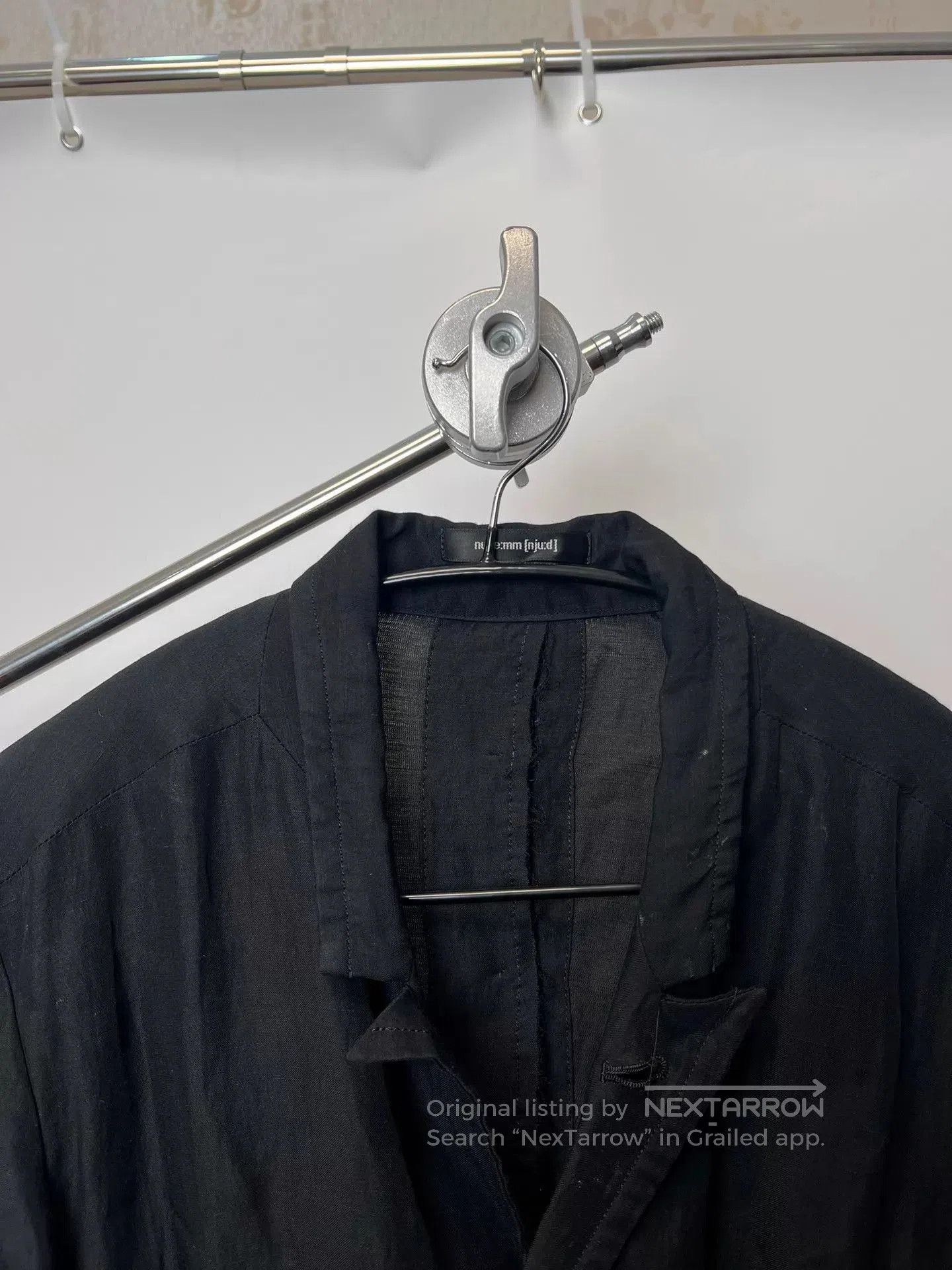 Nude: Masahiko Maruyama Black Lightweight Blazer Jacket Size M. Size US M / EU 48-50 / 2 - 3 Thumbnail