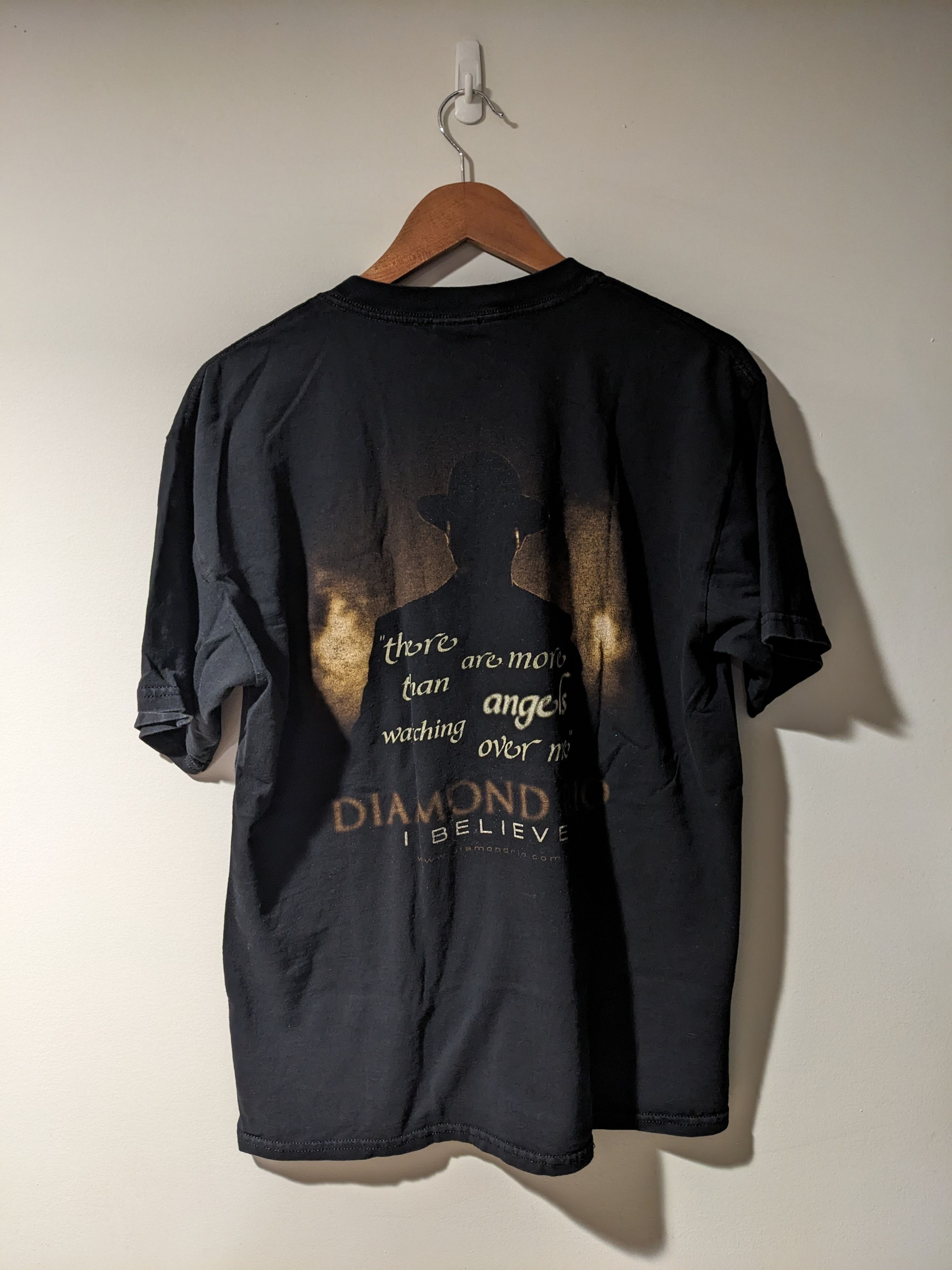 Band Tees × Vintage Vintage Y2K Diamond Rio I Believe Band Black Large T-Shirt Size US L / EU 52-54 / 3 - 4 Thumbnail