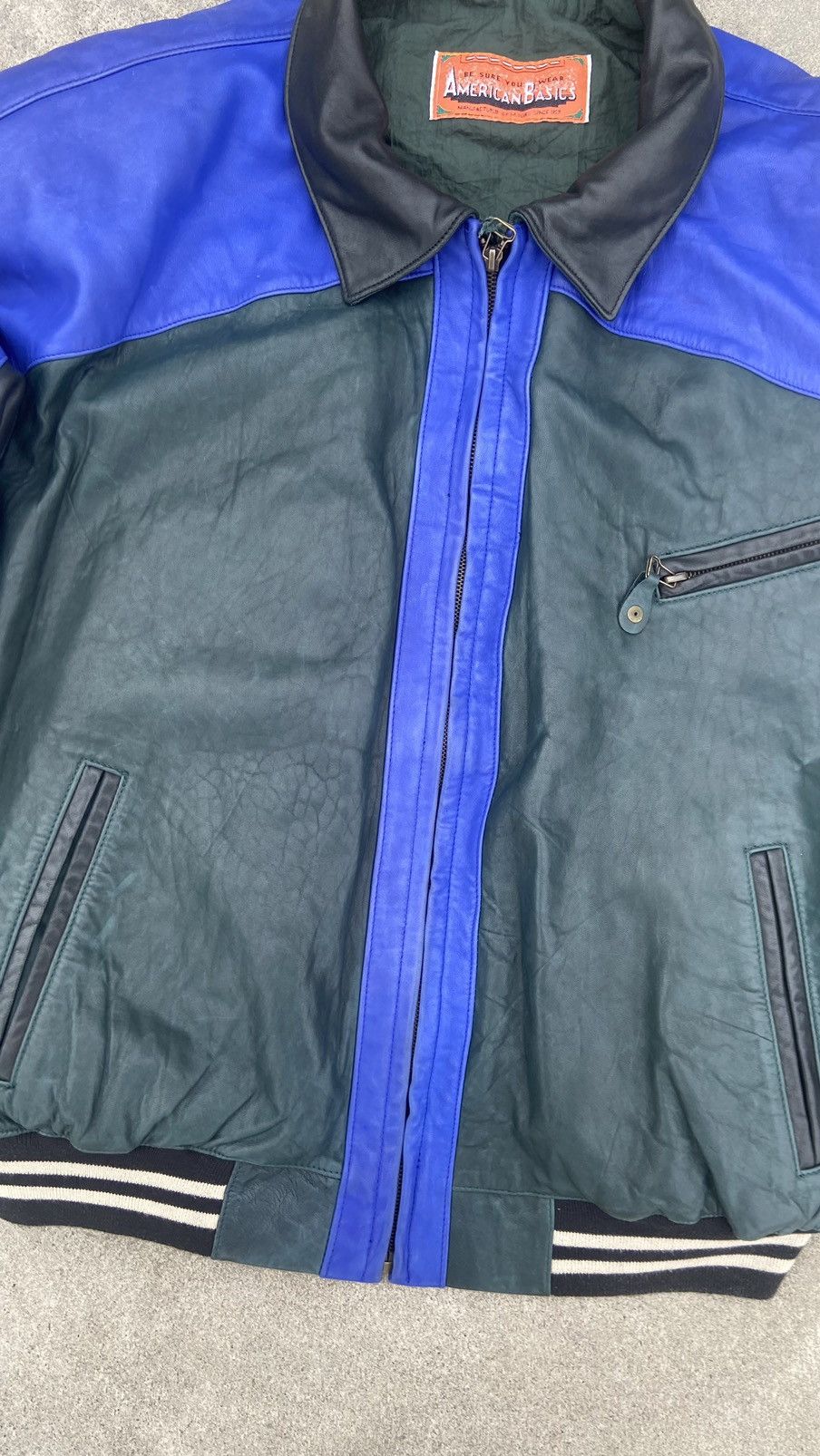 Michael Hoban 🟤Vintage American Basic Leather Jacket Like Michael Hoban🟤 Size US L / EU 52-54 / 3 - 10 Thumbnail
