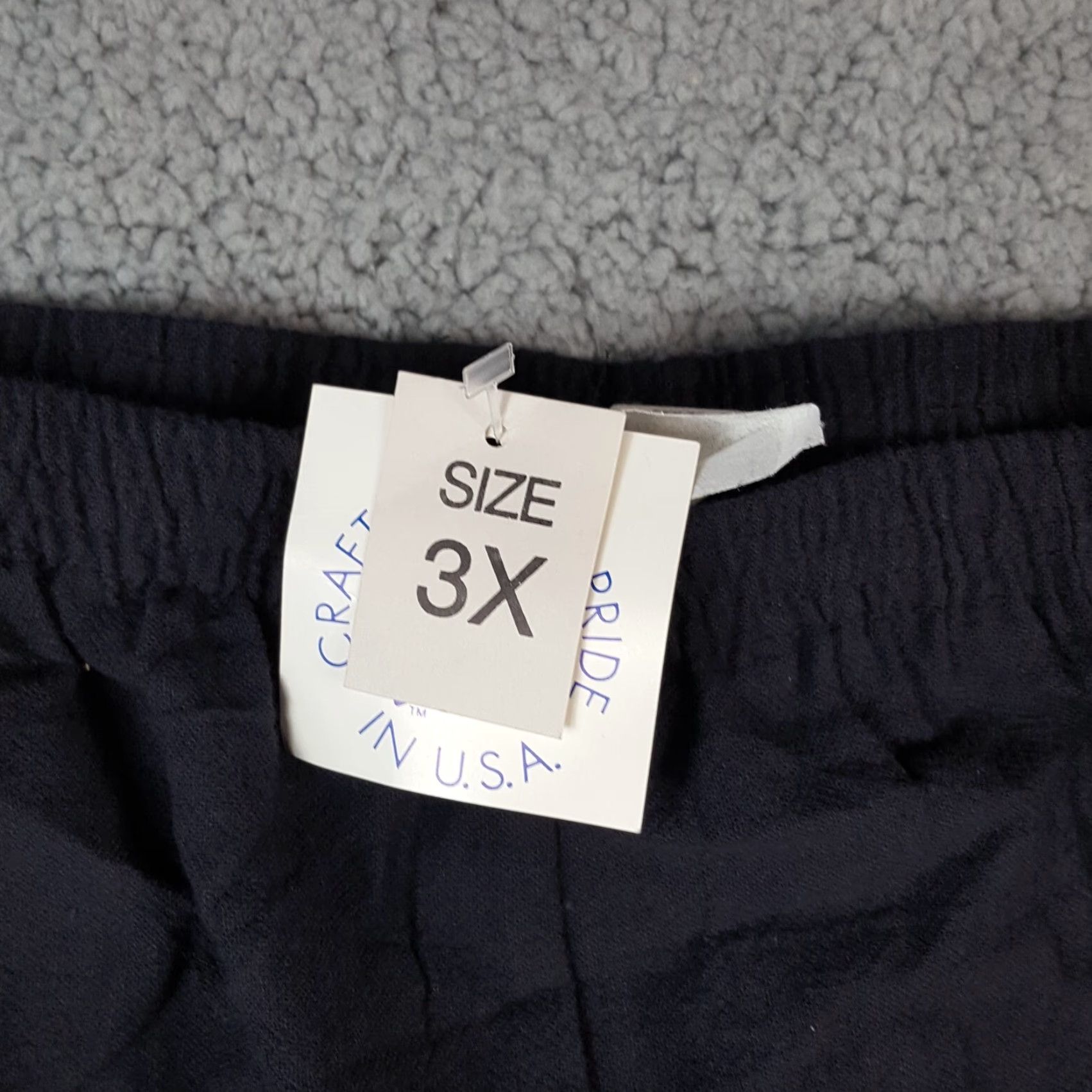 Vintage VINTAGE 80s Women's Pants Relaxed Fit Tapered Ankle Cotton Black Casual Retro Y2K Bohemian Comfort 3X Size 40" / US 18 - 3 Thumbnail