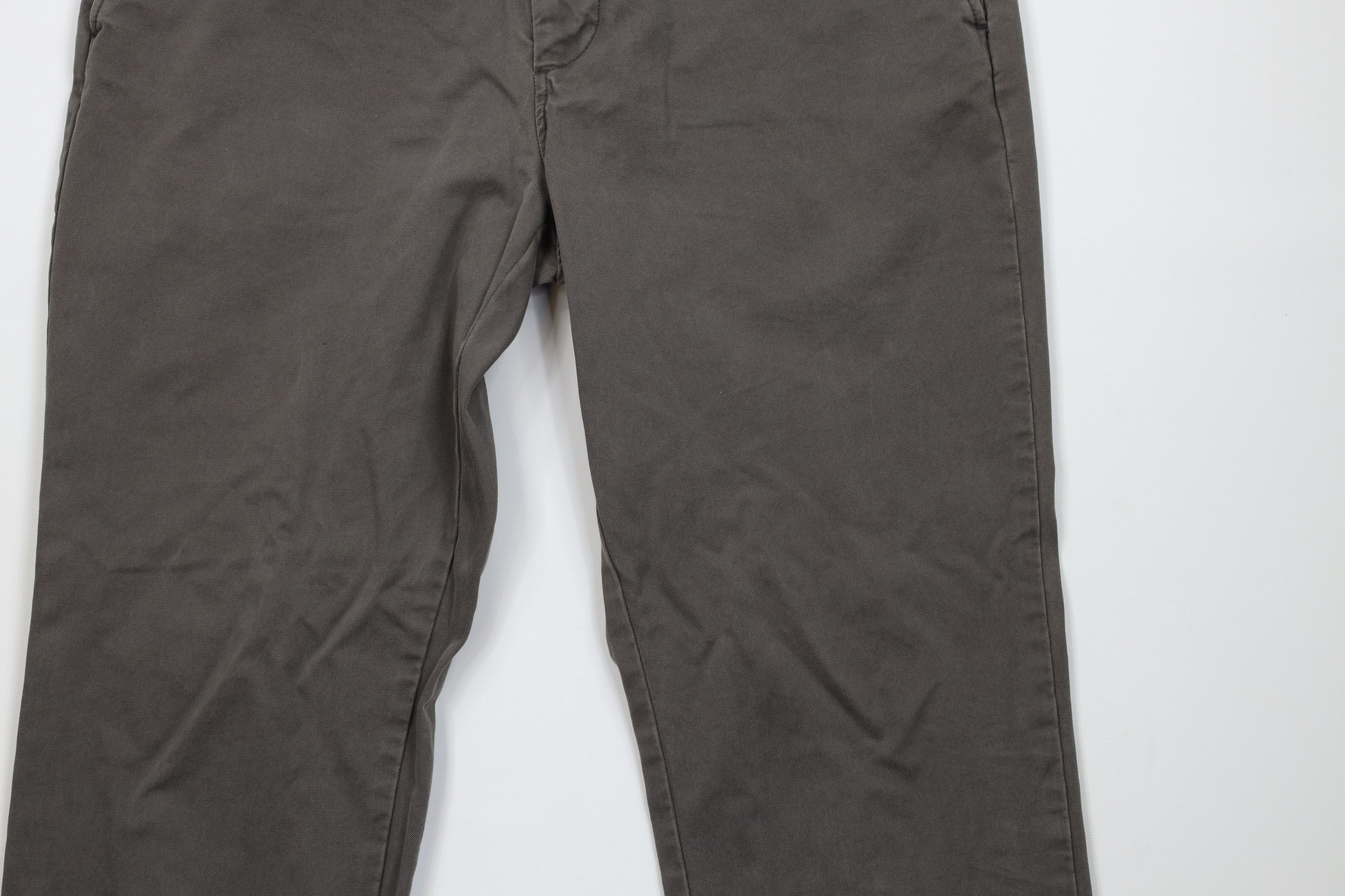 J.Crew Vintage Y2K J Crew 770 Straight Leg Chino Pants Gray Cotton Size US 35 - 3 Thumbnail