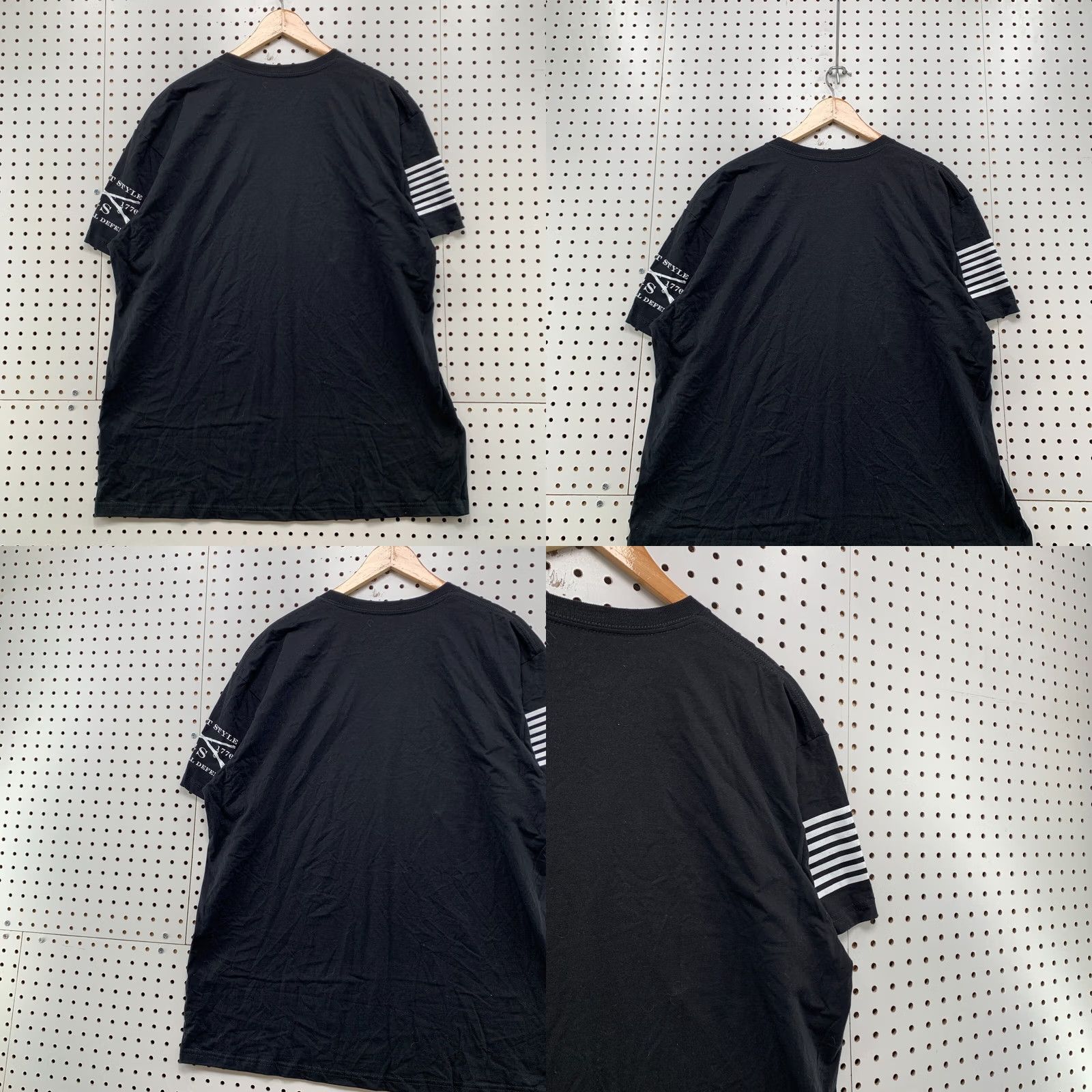 Vintage Grunt Style Shirt Mens 2XL Black SIze Matters Bullets Graphic USA FLag 24.5X31 Size US XXL / EU 58 / 5 - 9 Thumbnail