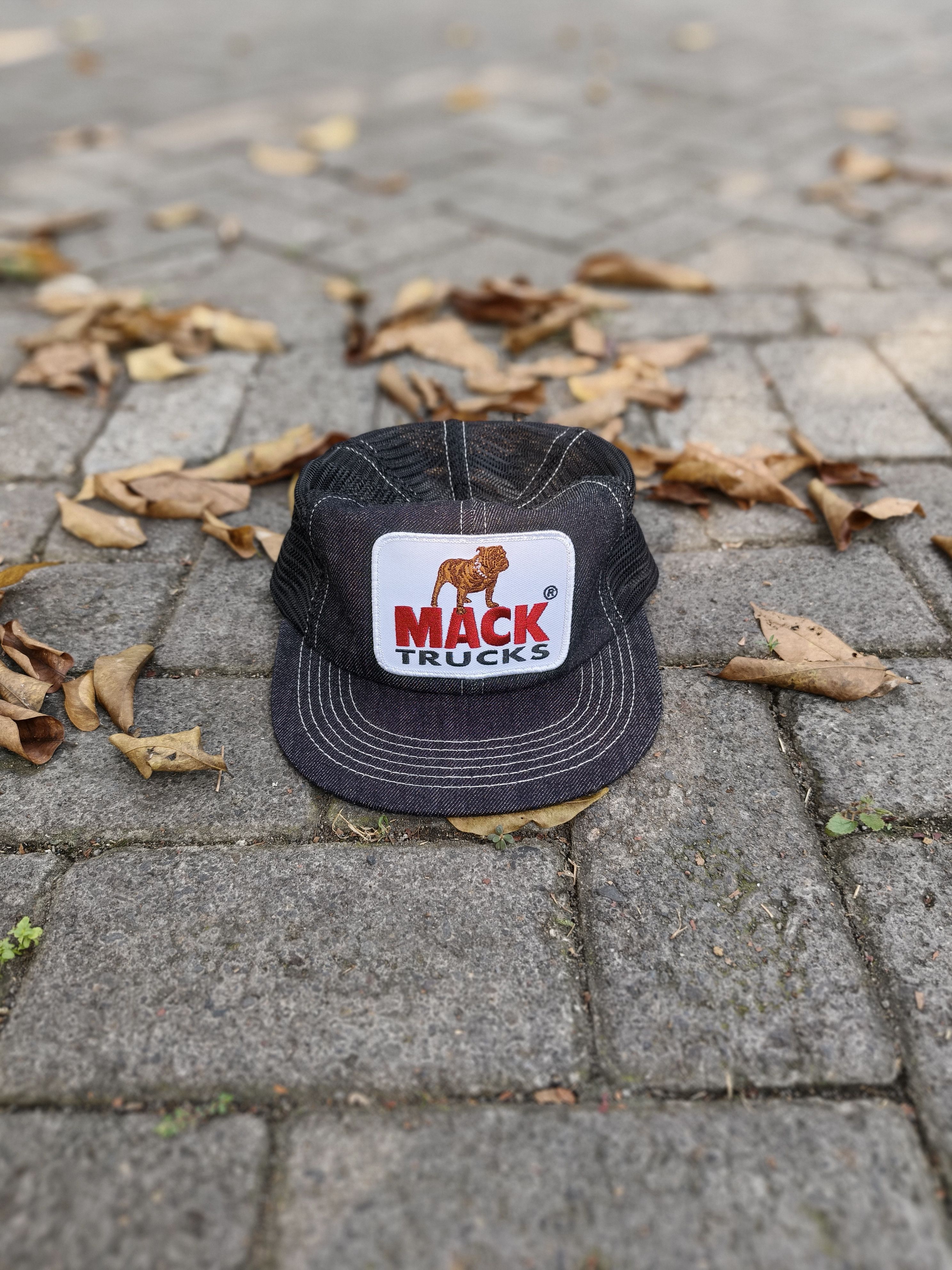 Other VTG Mack Trucks Denim Trucker hat Size ONE SIZE - 2 Thumbnail