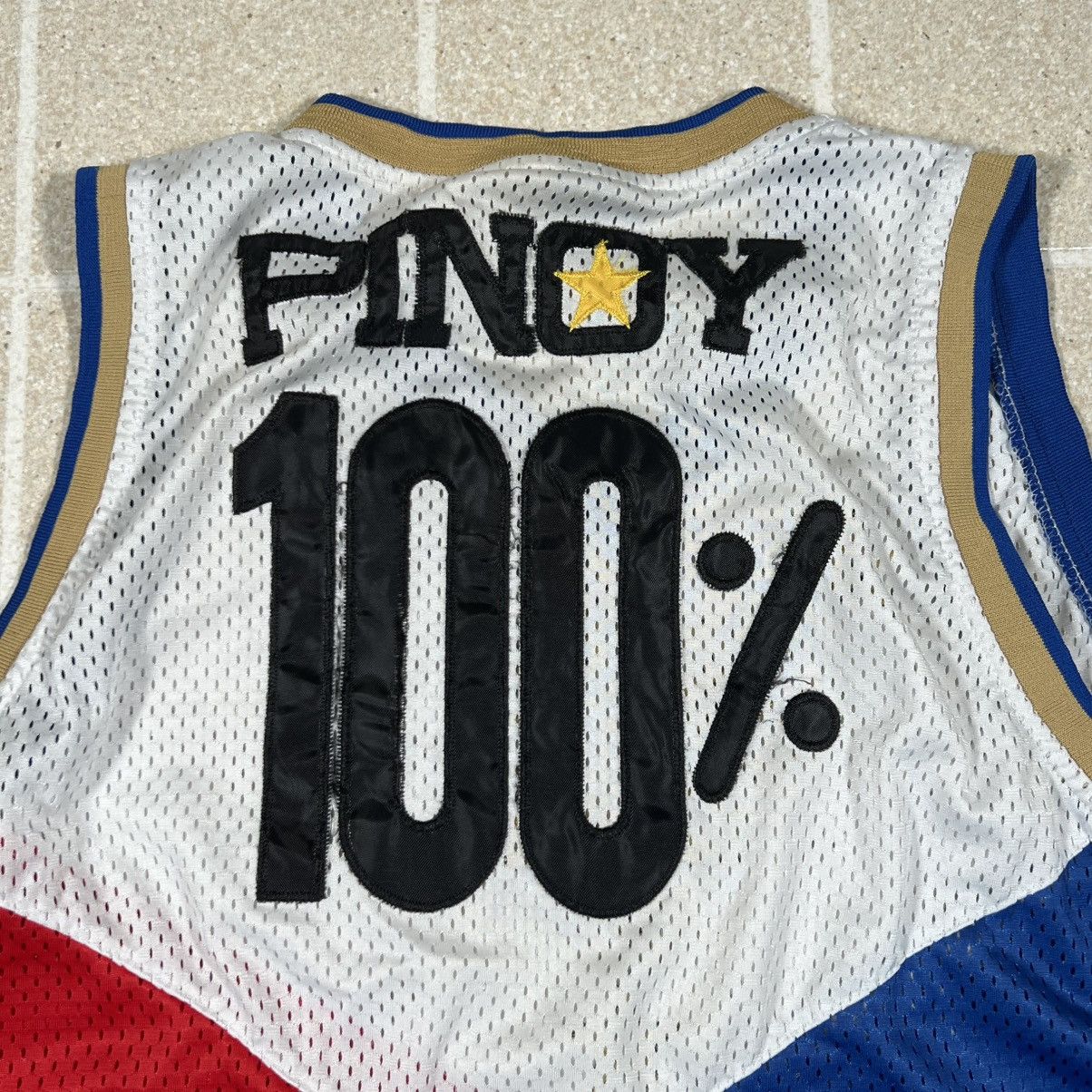 Vintage Vtg Philippines Pilipinas Jersey 100% Pinoy Basketball Large Size US L / EU 52-54 / 3 - 6 Thumbnail