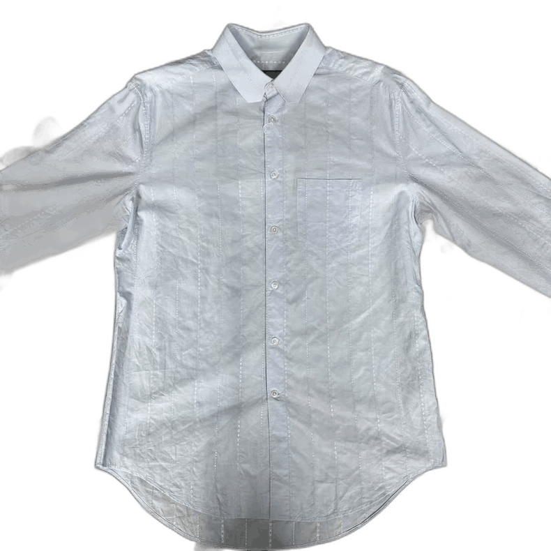 Louis Vuitton Light Blue Striped Button-Up Shirt Size US L / EU 52-54 / 3 - 1 Thumbnail