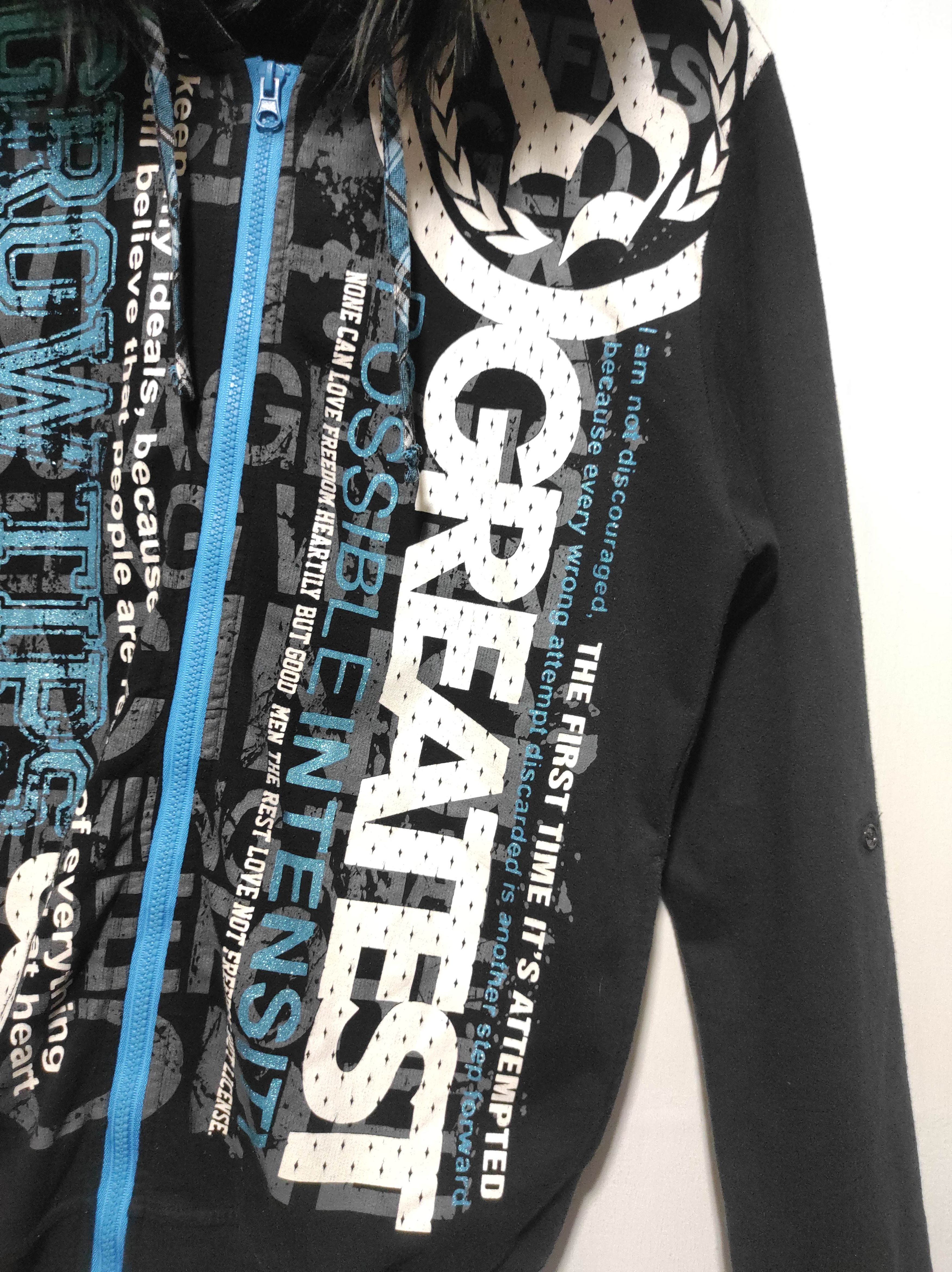 Japanese Brand Original Remak Gear poem zip fur hoodie LGB style Size US M / EU 48-50 / 2 - 5 Thumbnail