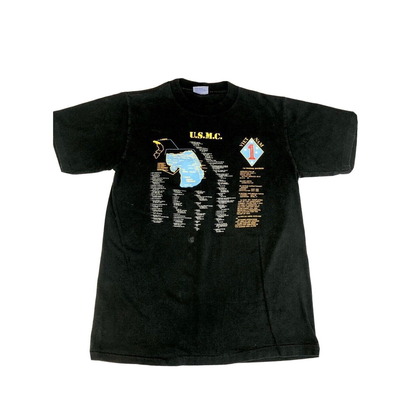 All Sport Vtg USMC T Shirt I Corps South Vietnam 1st Marine Division T Size US M / EU 48-50 / 2 - 5 Thumbnail