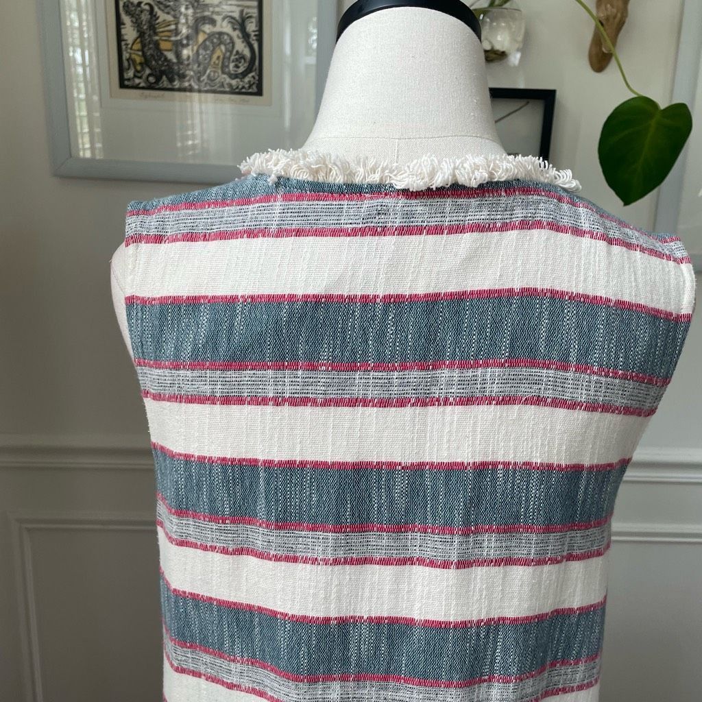 Anthropologie Anthropologie Holding Horses Sleeveless Fringe Shirt Dress $ Size L / US 10 / IT 46 - 4 Thumbnail