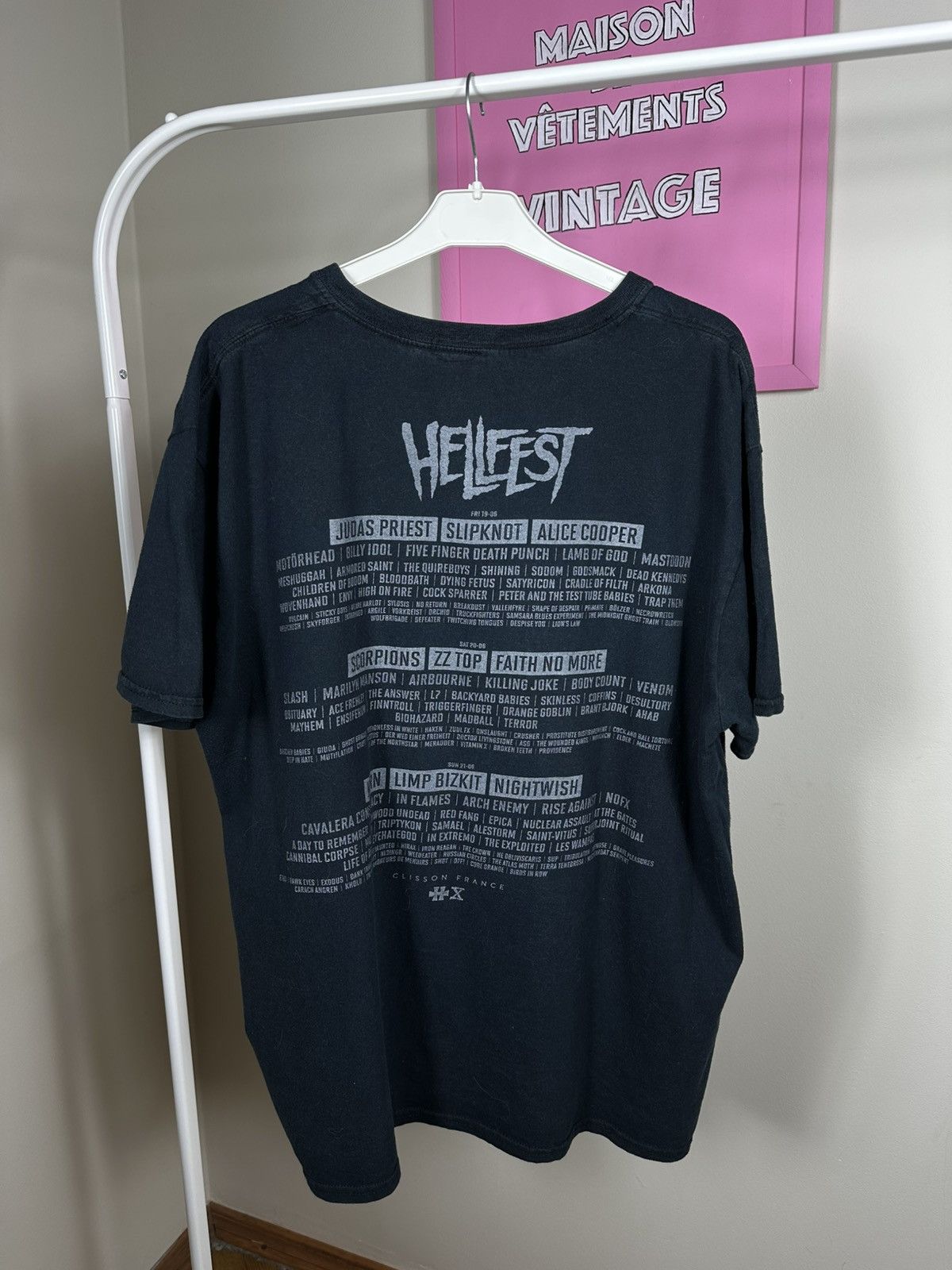 Vintage HellFest 2006 T Shirt Rock Band Tee Skull Size US L / EU 52-54 / 3 - 15 Thumbnail