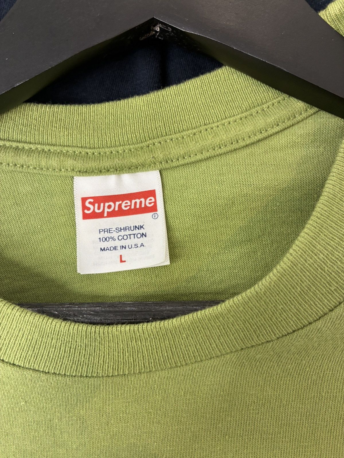 Supreme Supreme Records Tee Moss Green Size US L / EU 52-54 / 3 - 2 Thumbnail