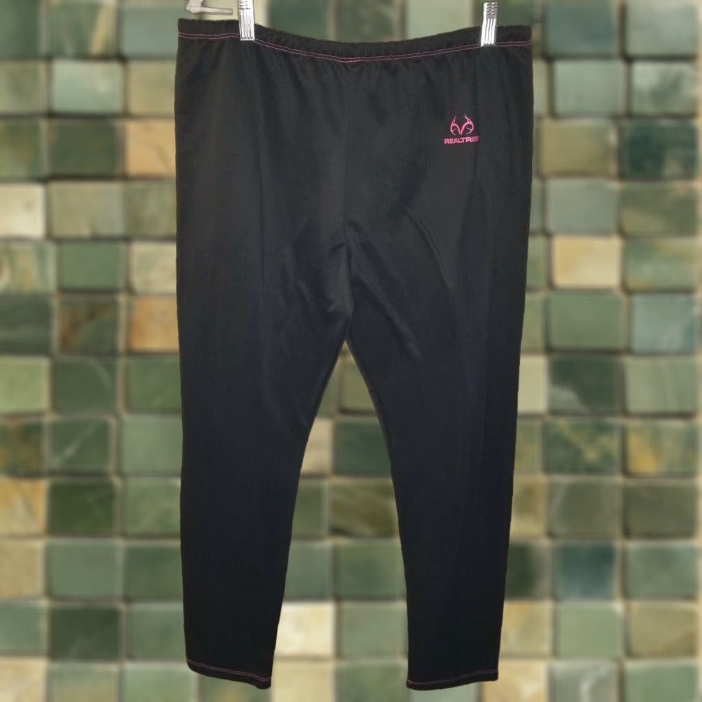 Realtree REALTREE Womens Sweatpants Black Light XL Activewear Pants Women Size XL Size 40" / US 18 - 1 Thumbnail