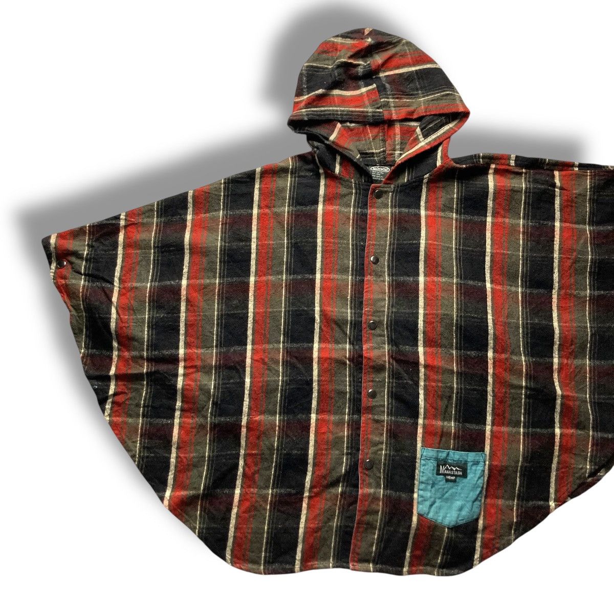 Manastash MANATASH MULTICOLOR CHECKERED PONCHO Size US M / EU 48-50 / 2 - 2 Thumbnail