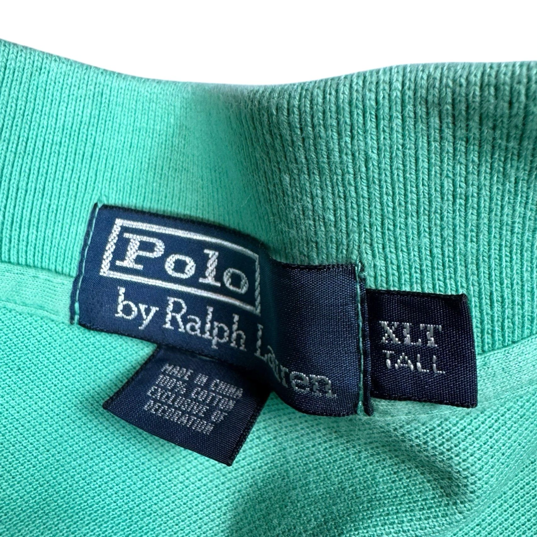Ralph Lauren VINTAGE Ralph Lauren Polo Shirt Mens XLT Mint Preppy Knit Stretch Short Sleeve Size US XL / EU 56 / 4 - 6 Thumbnail