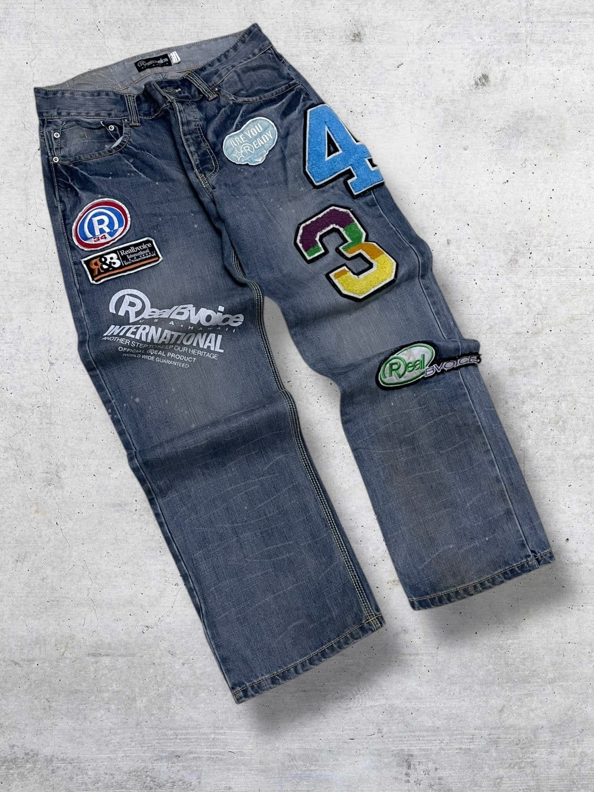 Japanese Brand VINTAGE REAL BVOICE JAPAN DESIGNER 90S OG STREETWEAR PATCH Size US 32 / EU 48 - 2 Thumbnail