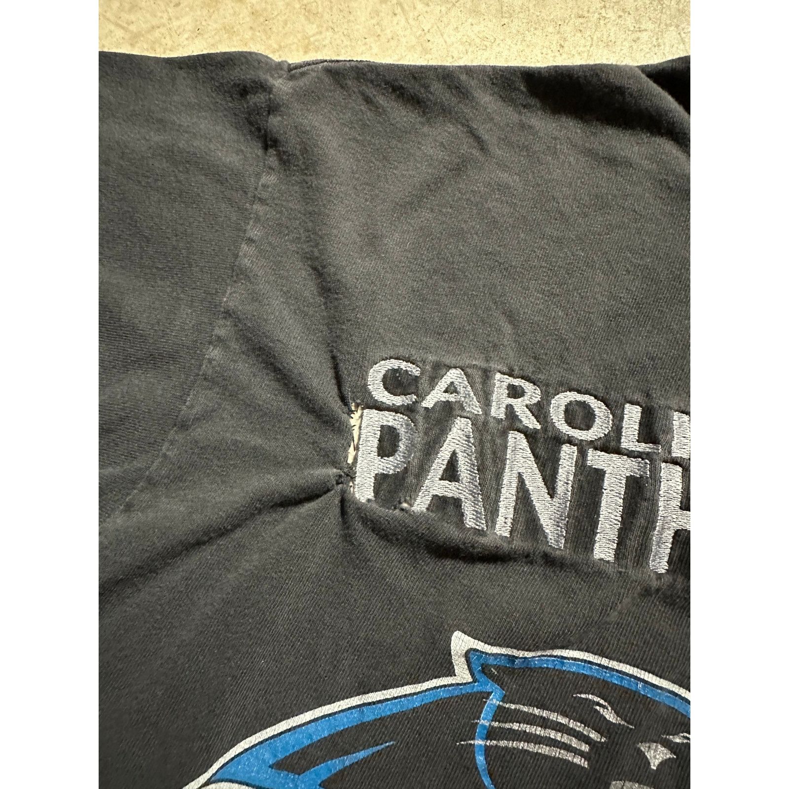 NFL × Nutmeg × Vintage Vintage Carolina Panthers 1993 Nutmeg Graphic T Shirt Large Size US L / EU 52-54 / 3 - 6 Thumbnail