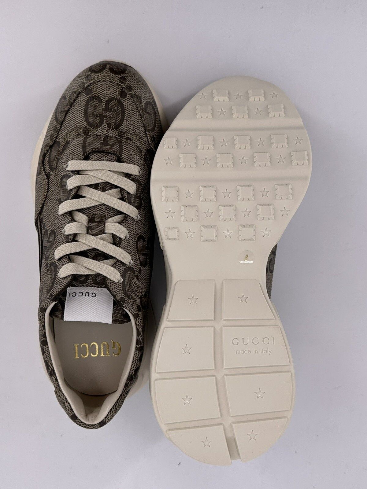 Gucci New Gucci Rhyton Sneakers SIze-EU-42/UK-8 /US-9 Size US 9 / EU 42 - 8 Thumbnail