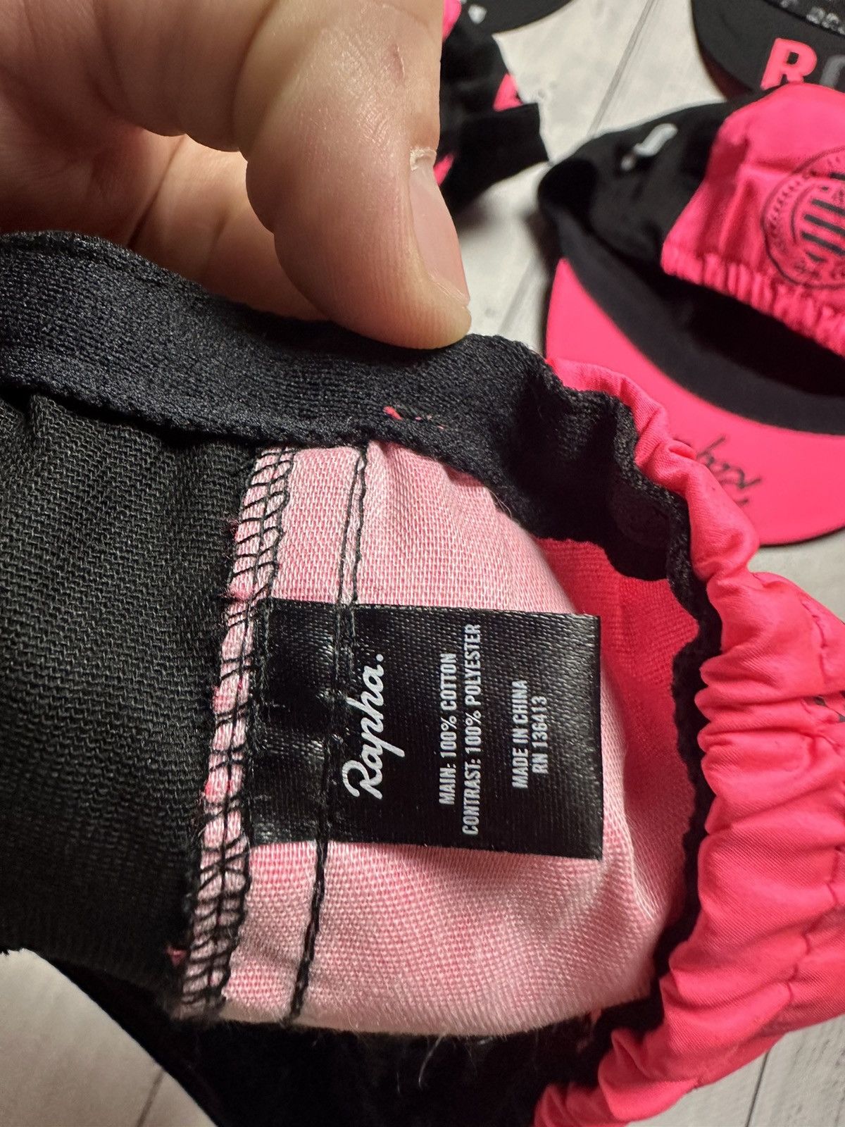 Rapha Rapha cycling club cap rare black/Pink Size ONE SIZE - 8 Thumbnail