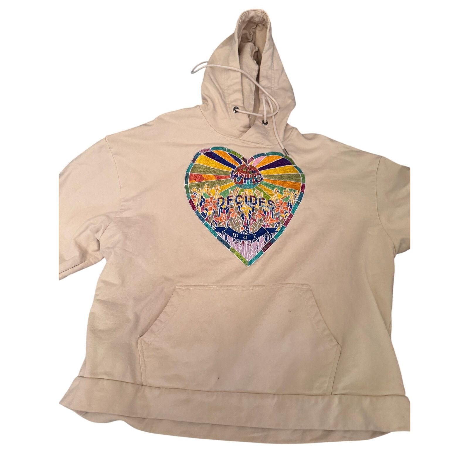 Who Decides War Men's Who Decides War by EV Bravado Oversized Hoodie Size L Size US L / EU 52-54 / 3 - 1 Thumbnail