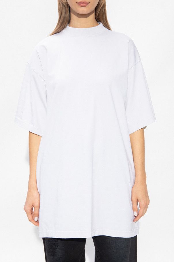Balenciaga o1srvl11e1224 Unisex Inside Out T-Shirt in White Size L / US 10 / IT 46 - 3 Thumbnail