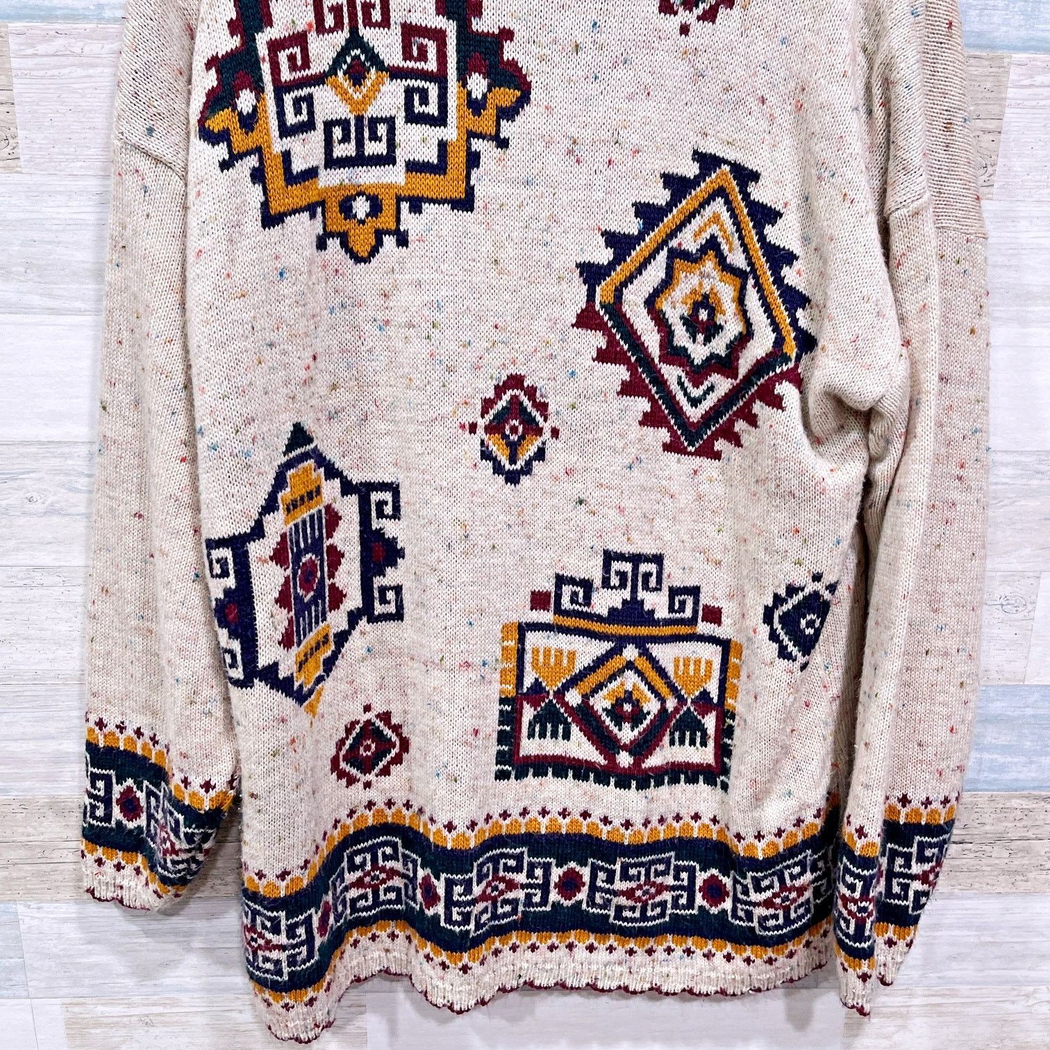 Other Carolina Colours Vintage Aztec Confetti Sweater Plus 2X Size XXL / US 16-18 / IT 52-54 - 3 Thumbnail