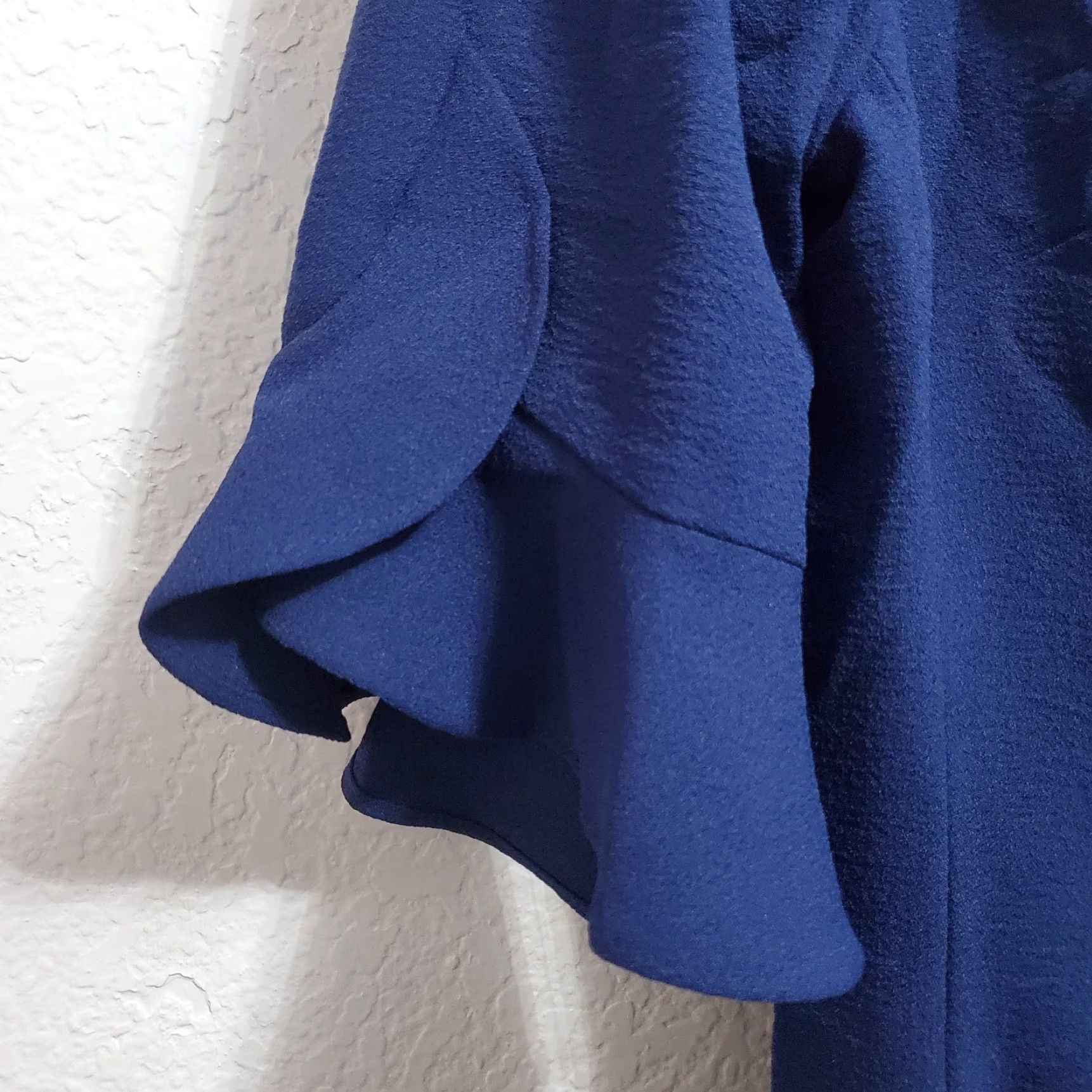 Karl Lagerfeld VINTAGE Karl Lagerfeld Paris Dress Women 8 Royal Blue Tulip Sleeve Shift Back Zip Office Size M / US 6-8 / IT 42-44 - 6 Thumbnail