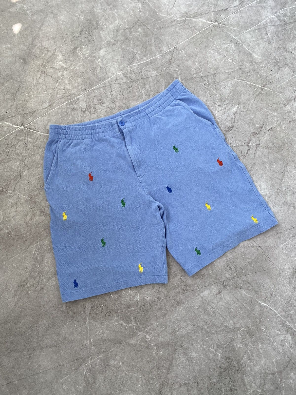 Polo Ralph Lauren Rare Polo Ralph Lauren Shorts All Over Print Multi Pony Y2K Size US 30 / EU 46 - 1 Thumbnail