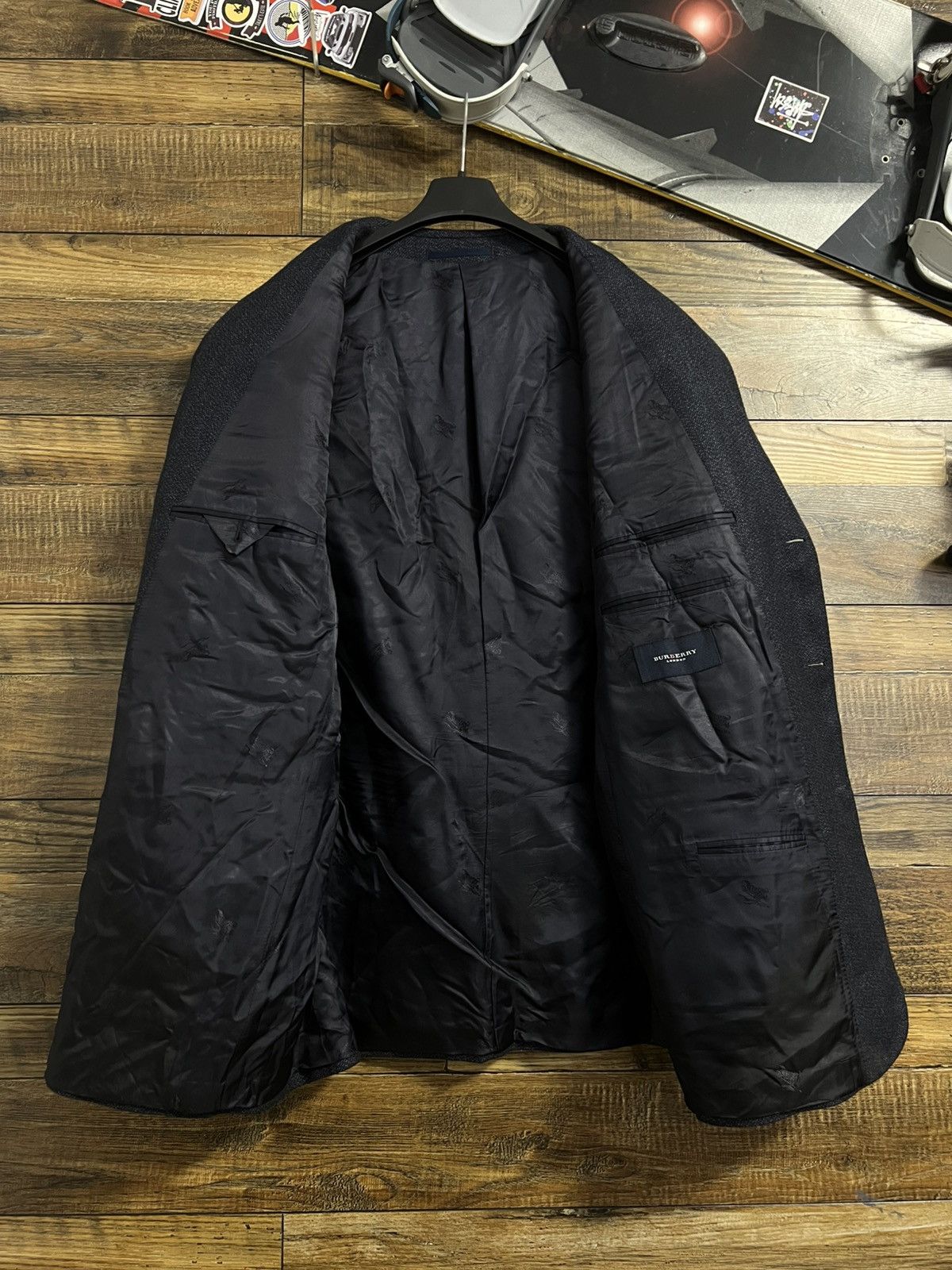Burberry BURBERRY Vintage Jacket Coat Blazer Wool Viscose Size 52R - 13 Thumbnail