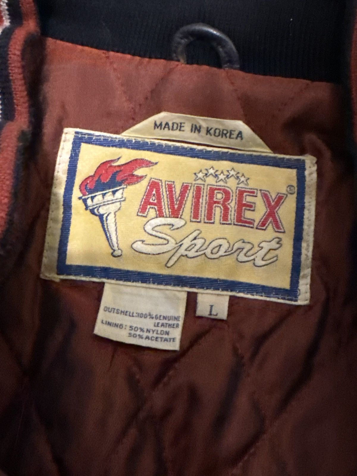Avirex Varsity Jacket Avirex 'Sport' Maple Leaf W/Patches Size US L / EU 52-54 / 3 - 3 Thumbnail