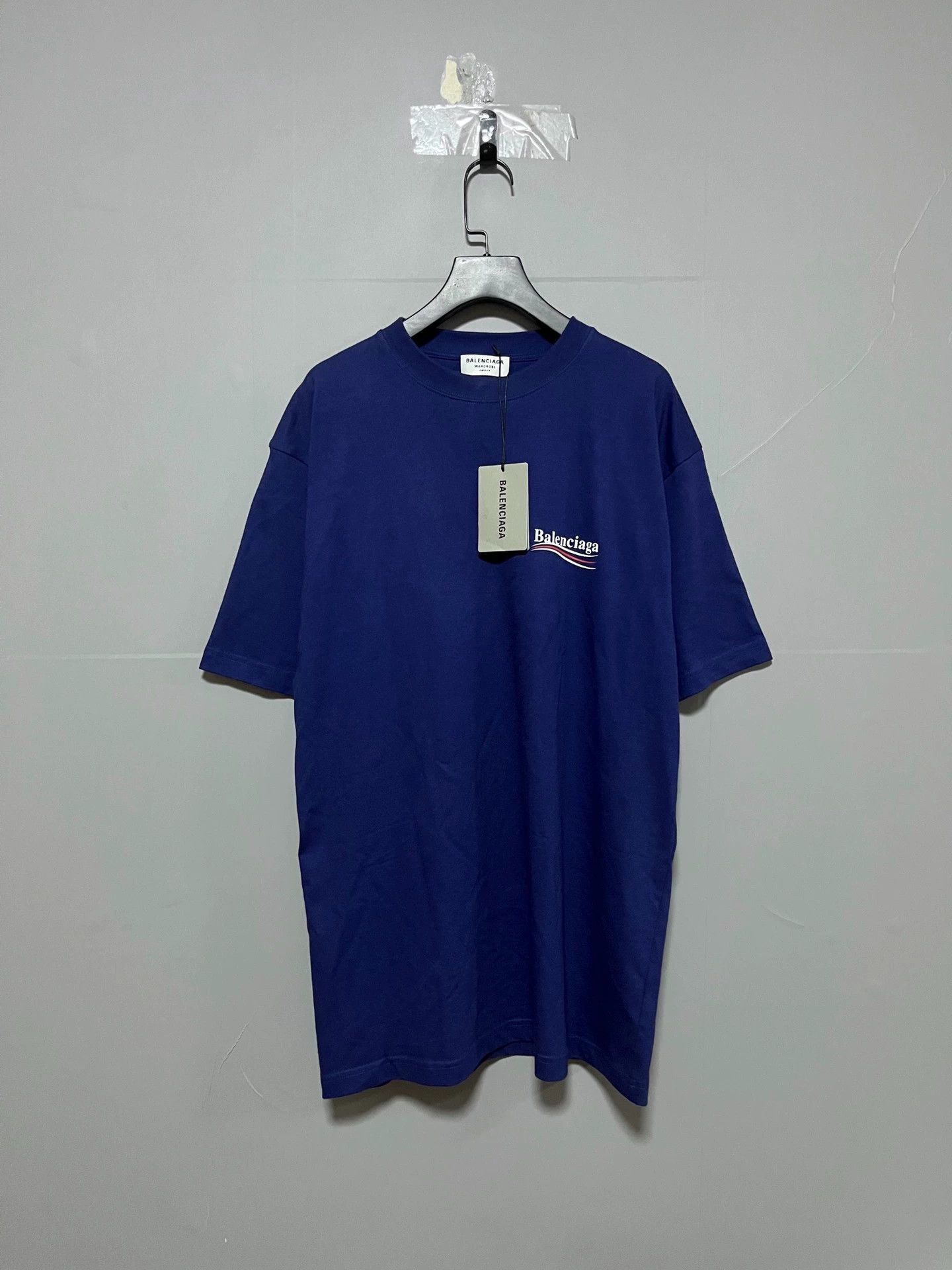 Balenciaga Balenciaga new blue cola short sleeved shirt Size US XS / EU 42 / 0 - 1 Thumbnail