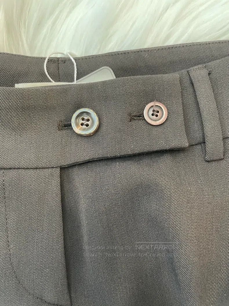 Brunello Cucinelli Brunello Cucinelli Dark Brown Wool Casual Trousers Size 26" / US 2 / IT 38 - 5 Thumbnail