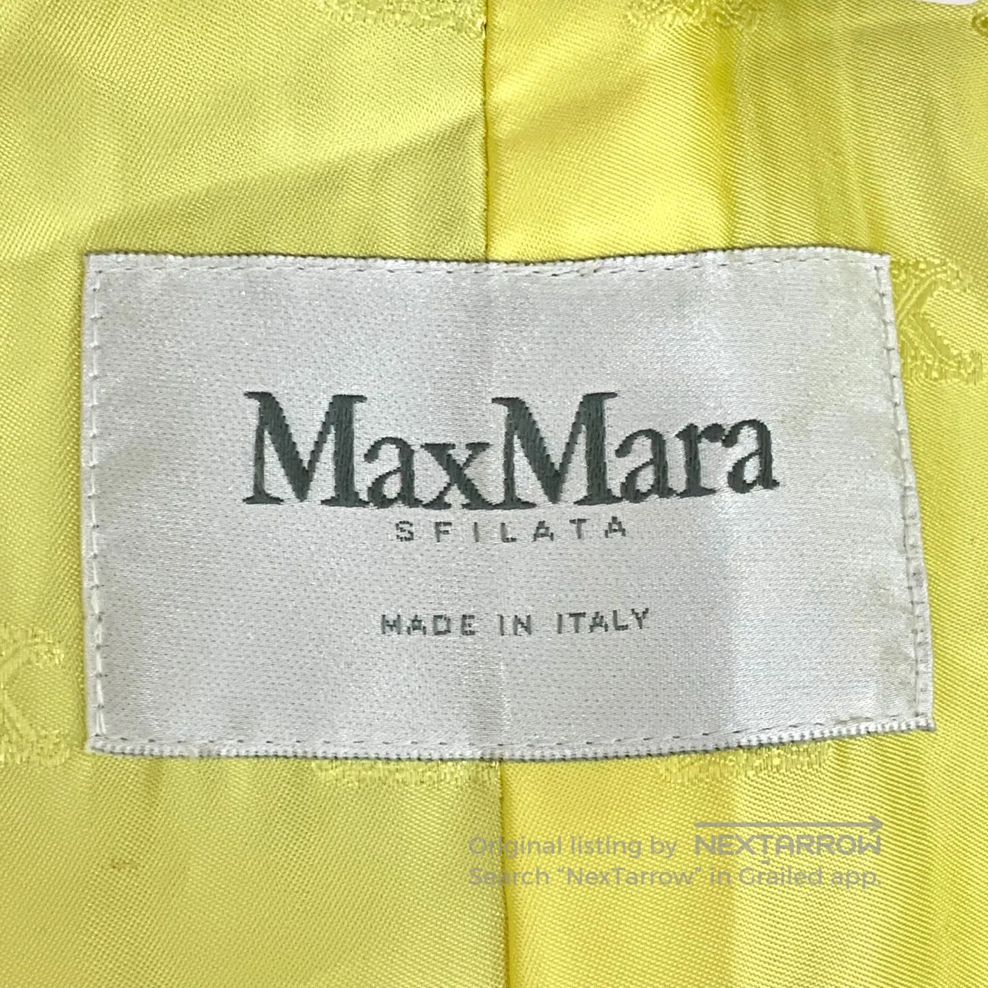 Max Mara Max Mara Yellow teddy wool lapel double-breasted long-slee Size XXS / US 00 / IT 34 - 5 Thumbnail