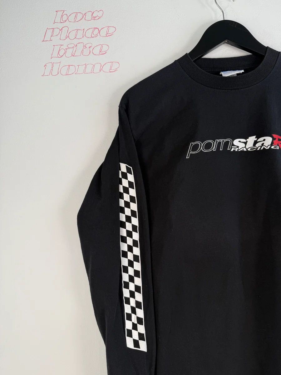 Vintage 🚭PORN STAR🚭VINTAGE 90s PRISTINE CHECKERBOARD LONGSLEEVE Size US M / EU 48-50 / 2 - 2 Thumbnail