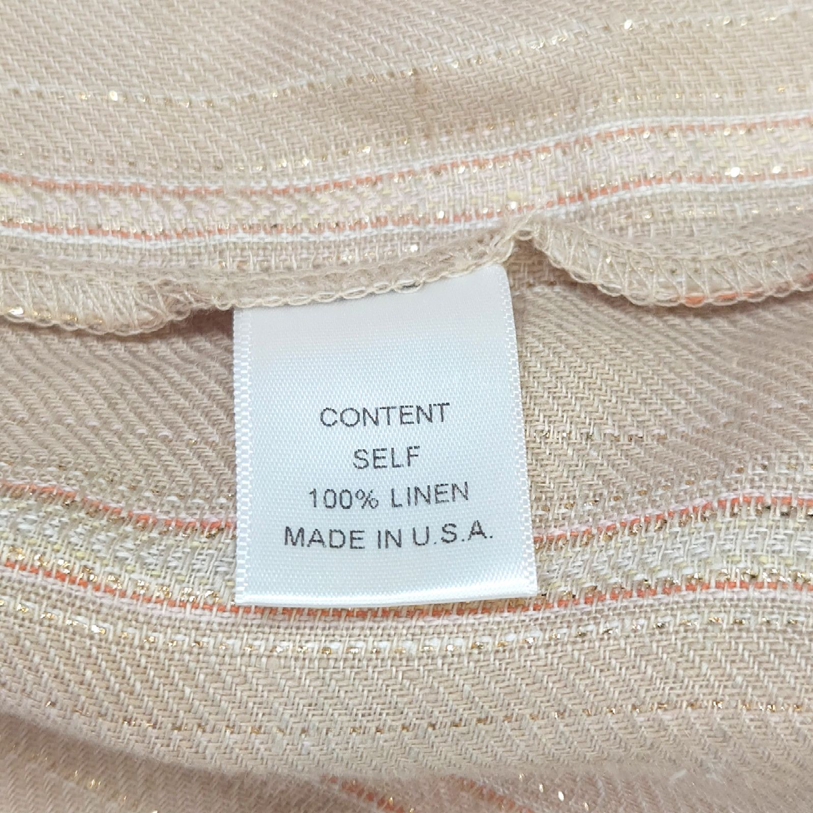 Other EUC Maven West Made in USA Linen Dress Sz S [2-4] Beige Gold Size S / US 4 / IT 40 - 6 Thumbnail