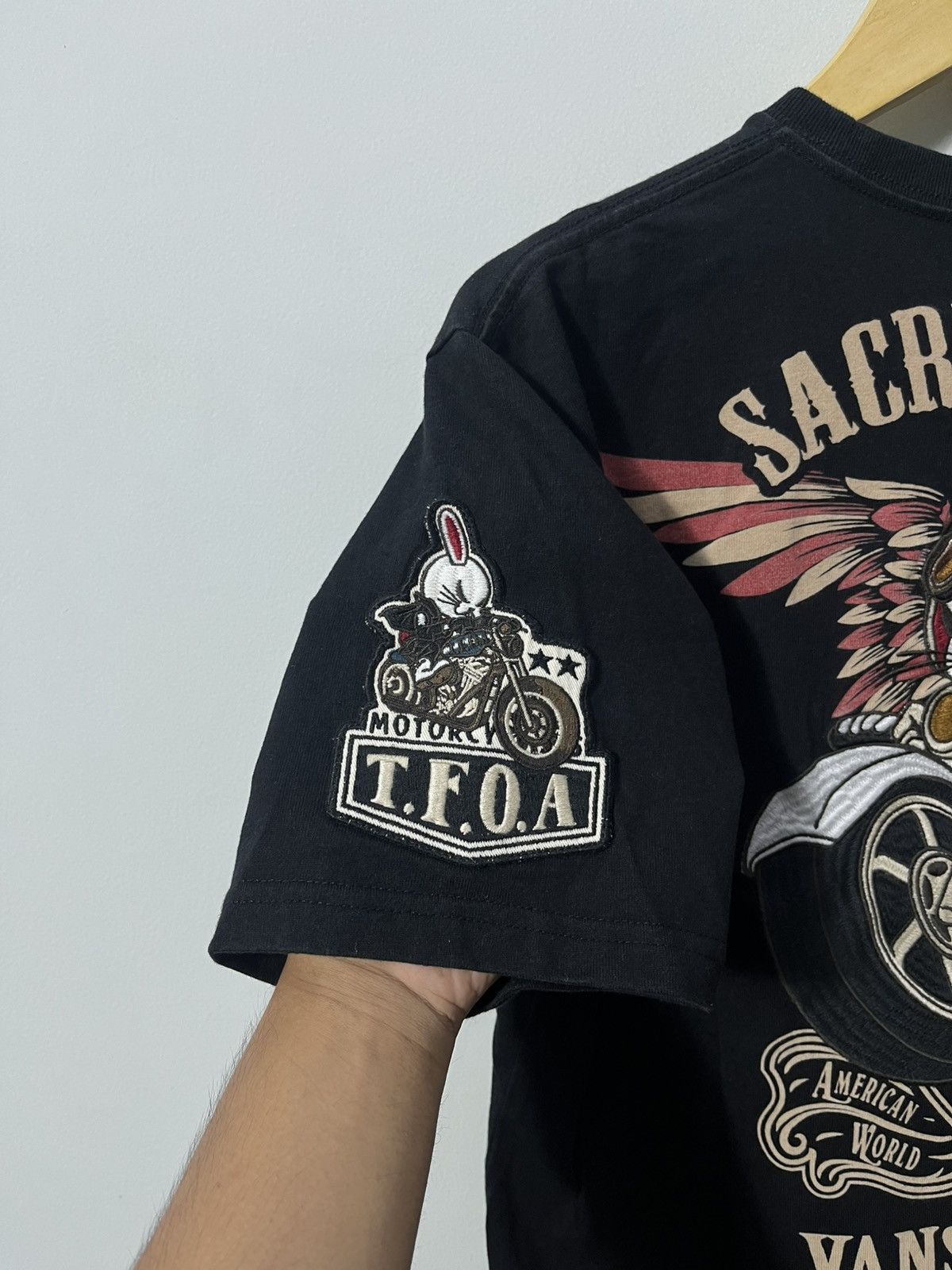 Vanson Leathers 💀Vanson x T.F.O.A Short Sleeve T-shirt💀 Size US L / EU 52-54 / 3 - 5 Thumbnail