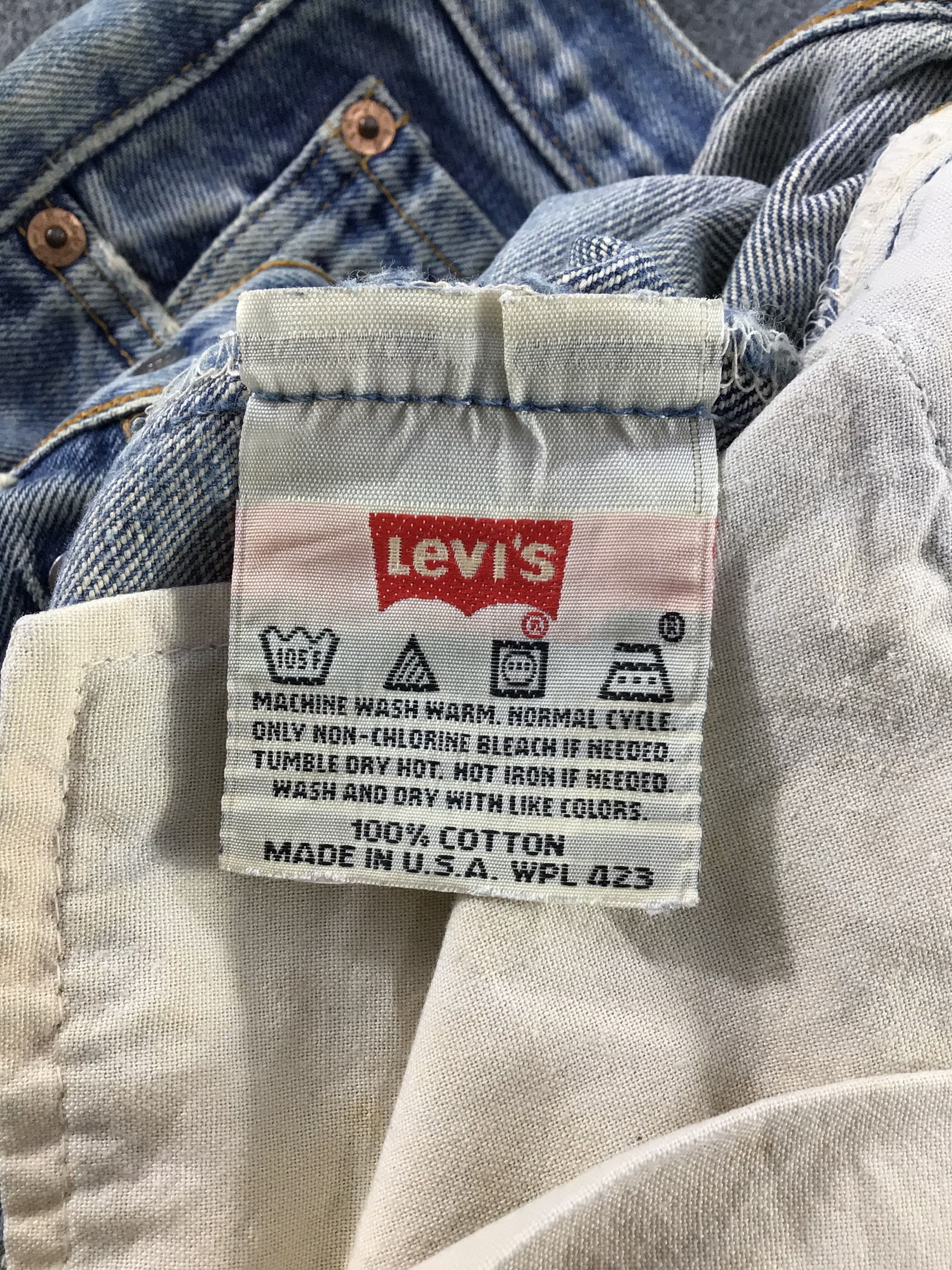 Levi's Vintage 90s Levis 501 Jeans-J681 Size US 35 - 10 Thumbnail