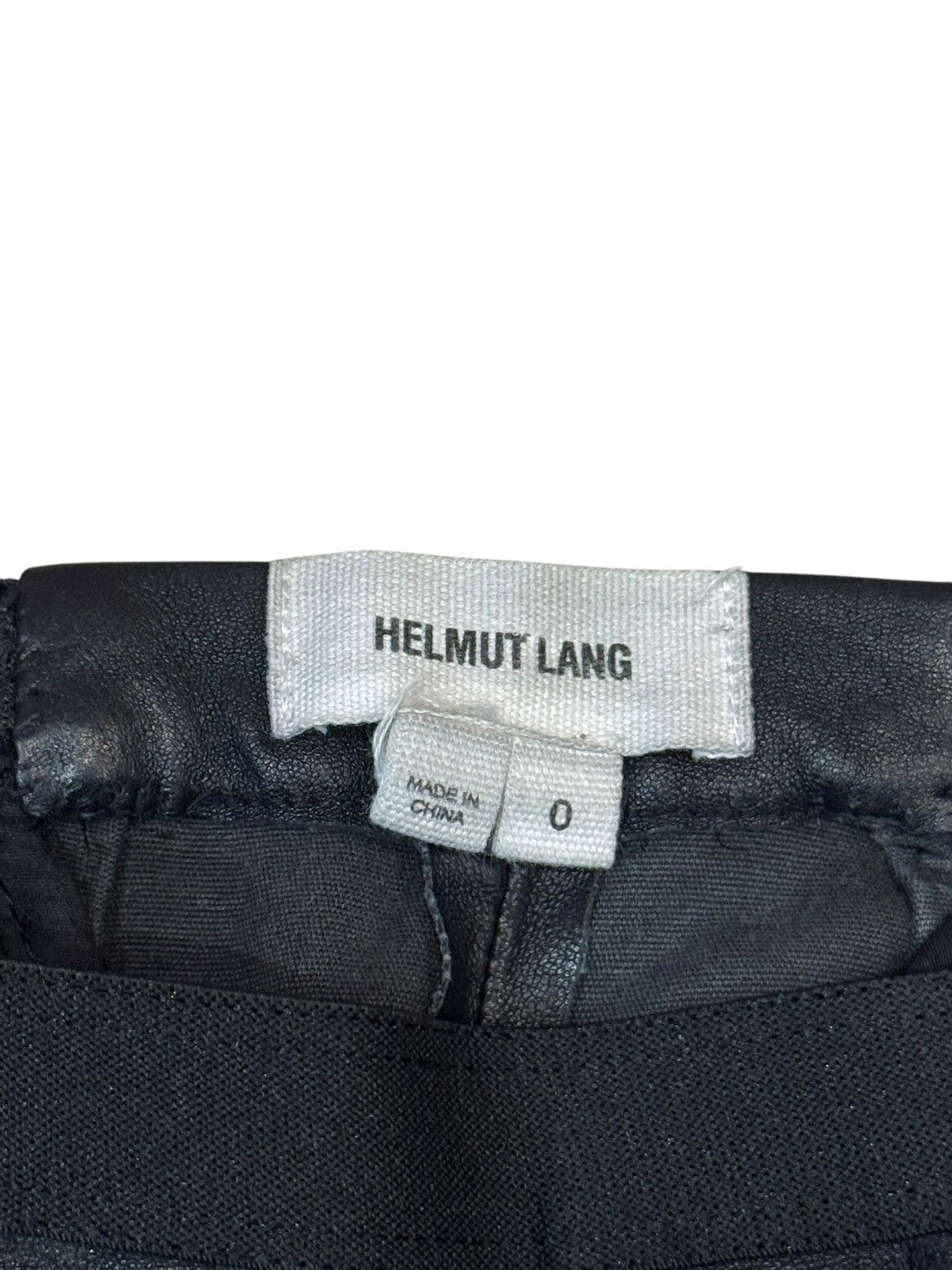 Helmut Lang Skinny Biker Leather Jeans Trousers 0 W27 L32