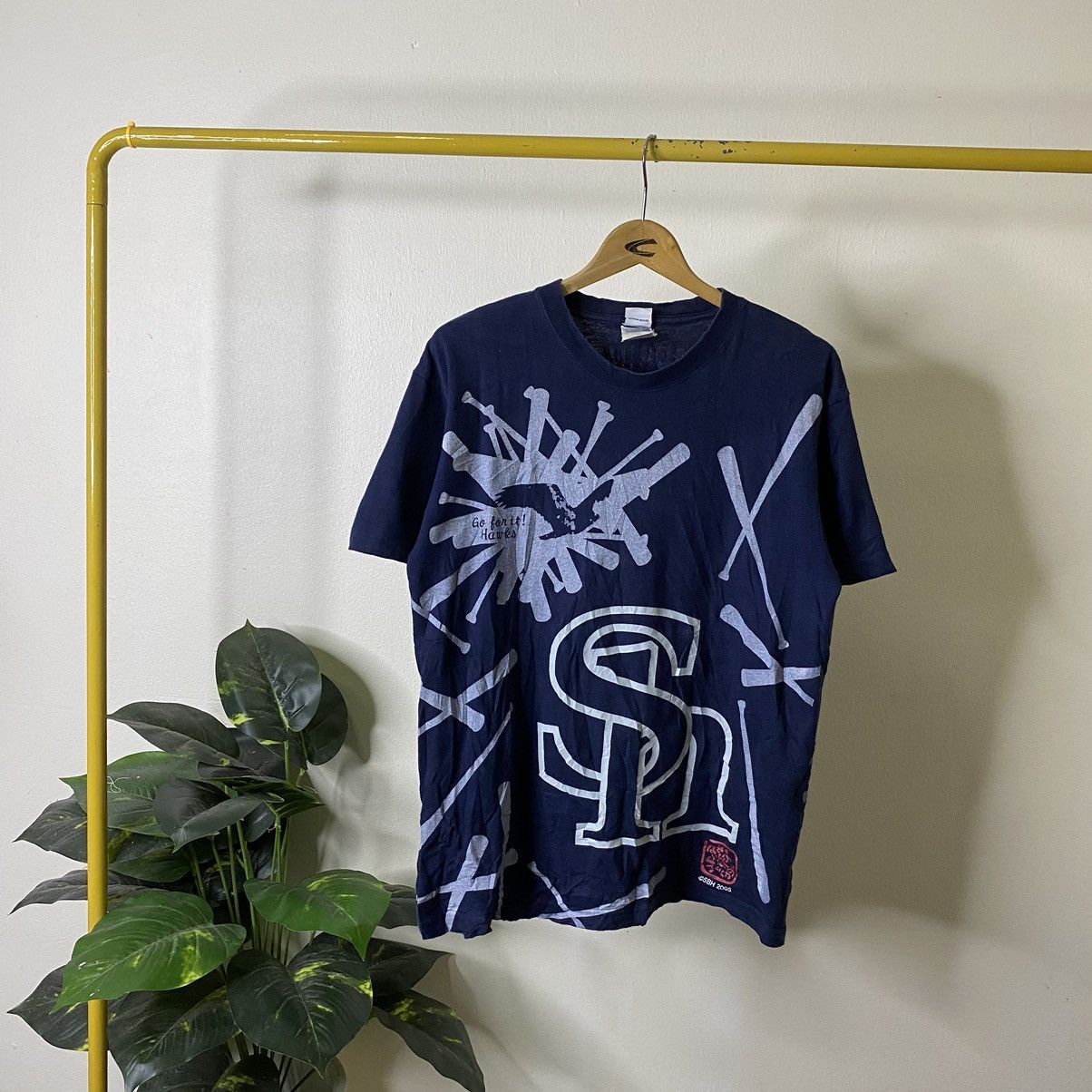 Japanese Brand Vintage 2000s Fukuoka Softbank Hawks Japan Baseball Team Size US M / EU 48-50 / 2 - 1 Thumbnail
