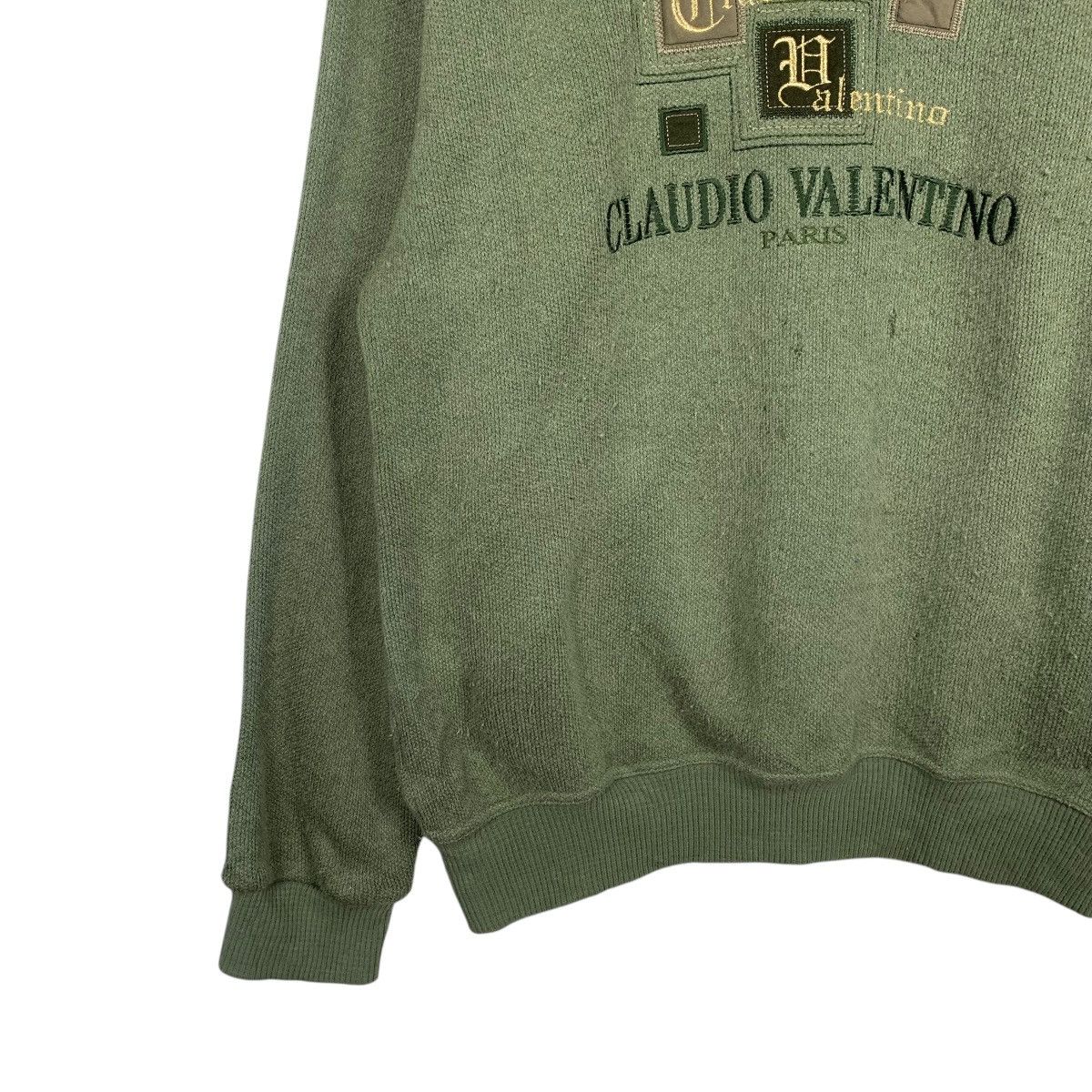Japanese Brand Claudio Valentino Big Logo Sweatshirt Size US M / EU 48-50 / 2 - 3 Thumbnail