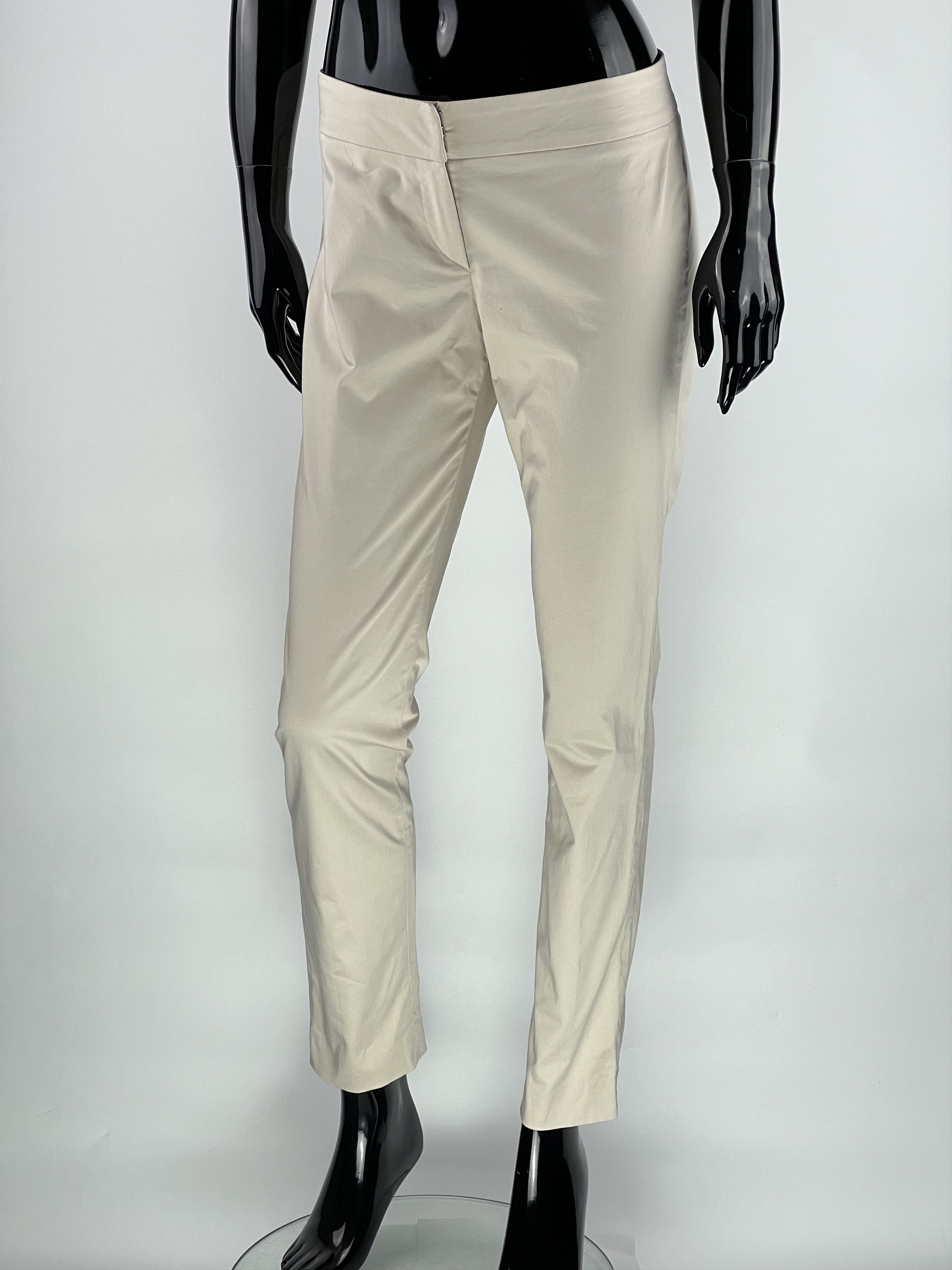 Brunello Cucinelli Brunello Cucinelli Women's Cotton Trousers Pants Size IT40 Size 27" / US 4 / IT 40 - 1 Thumbnail