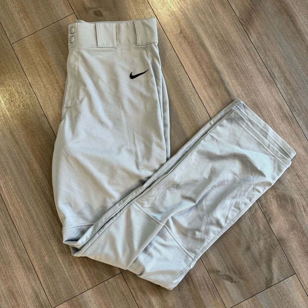 Nike Nike Dri-Fit Grey Long Baseball Pants Athletic Men size XL ( Size US 44 / EU 60 - 1 Thumbnail