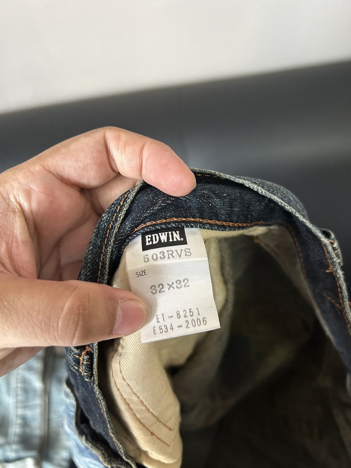 If Six Was Nine Punk Distressed Rockstar Edwin Jeans Size US 32 / EU 48 - 13 Thumbnail