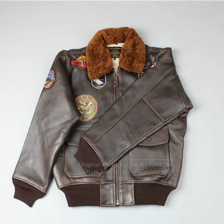 Schott Schott G1 bomber jacket embroidered jacket Size US M / EU 48-50 / 2 - 1 Thumbnail