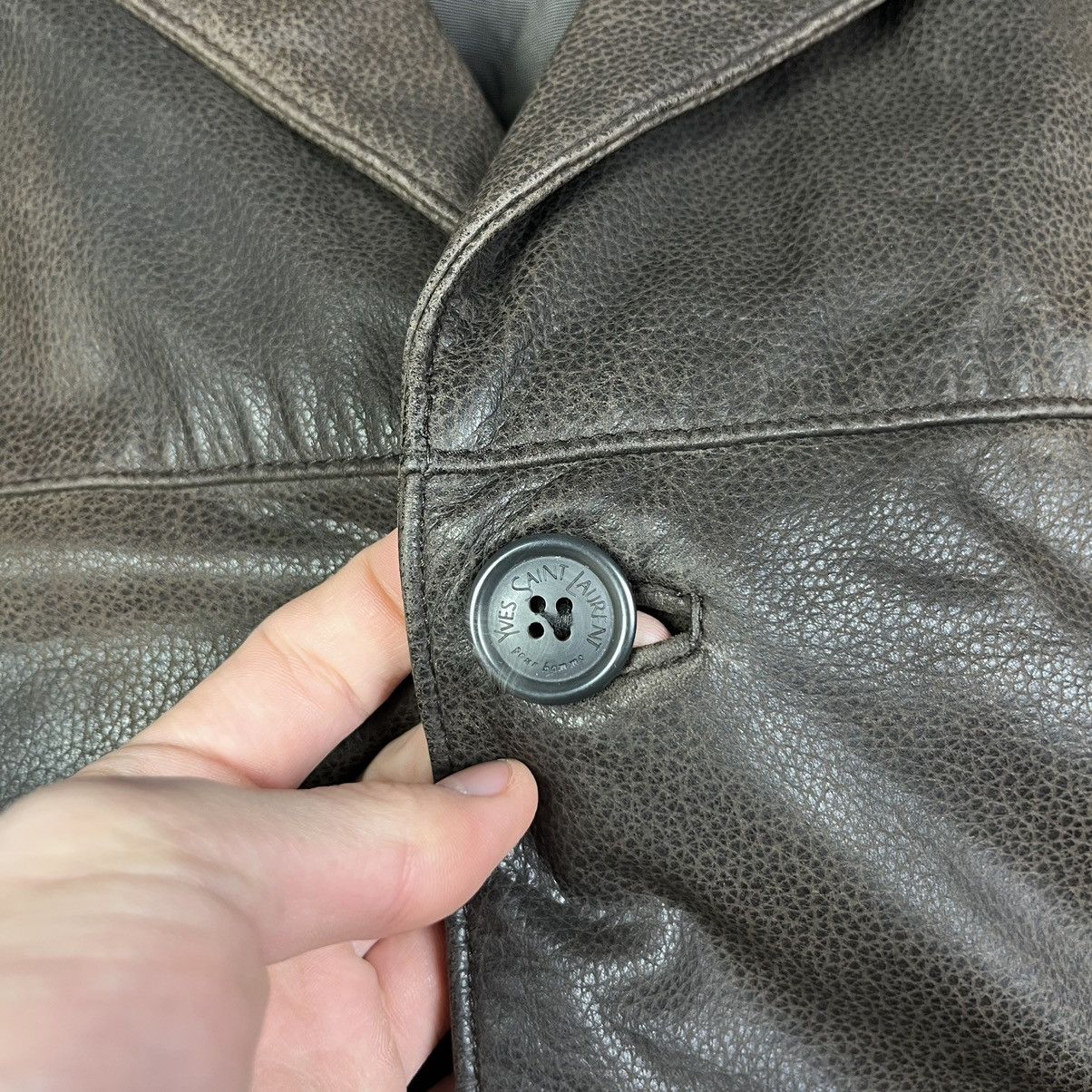 90s Vintage Yves Saint Laurent Leather Jacket