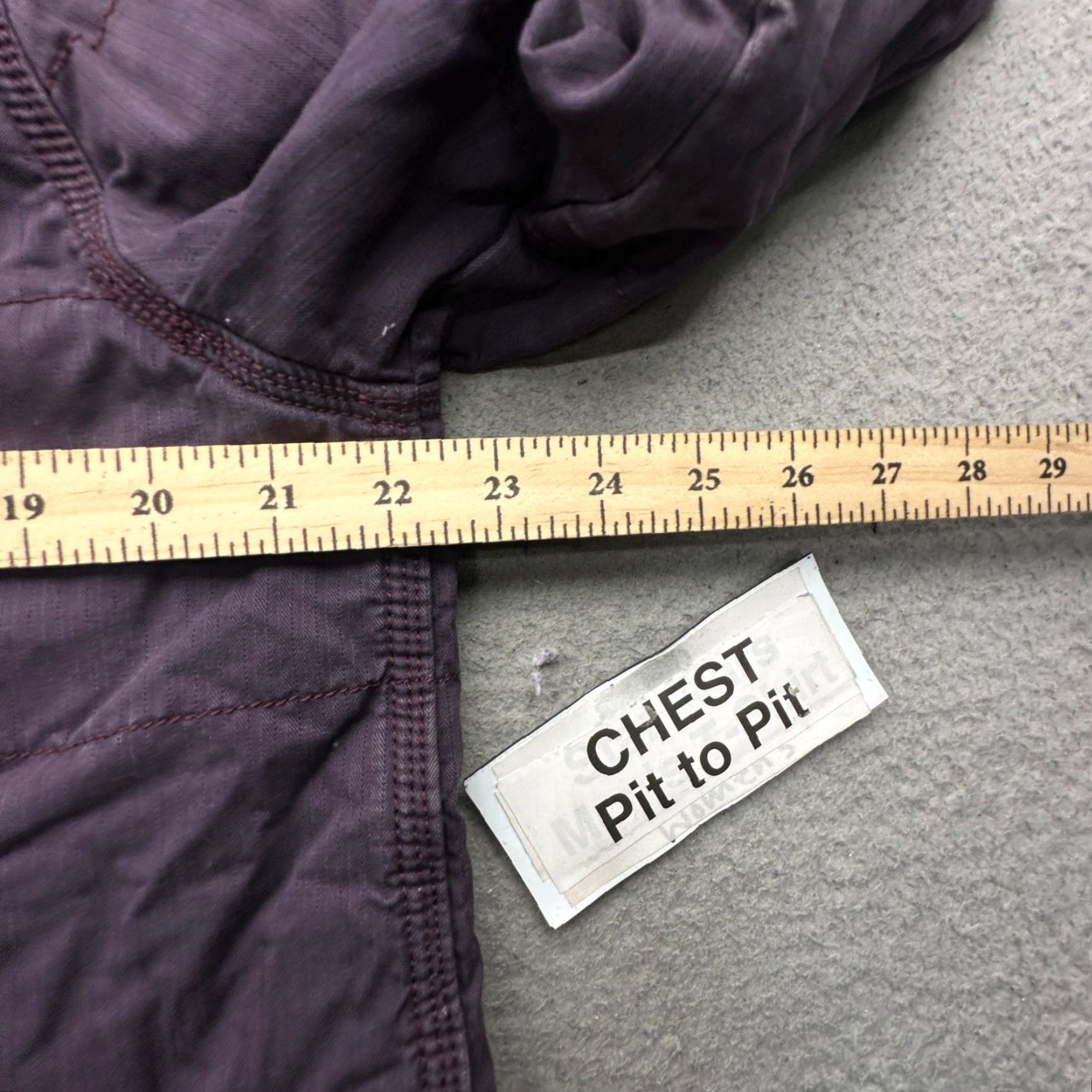 Carhartt Carhartt Gallatin Jacket Womens Large Quilt Lined Full Zip Purple Hooded Jacket Size L / US 10 / IT 46 - 3 Thumbnail