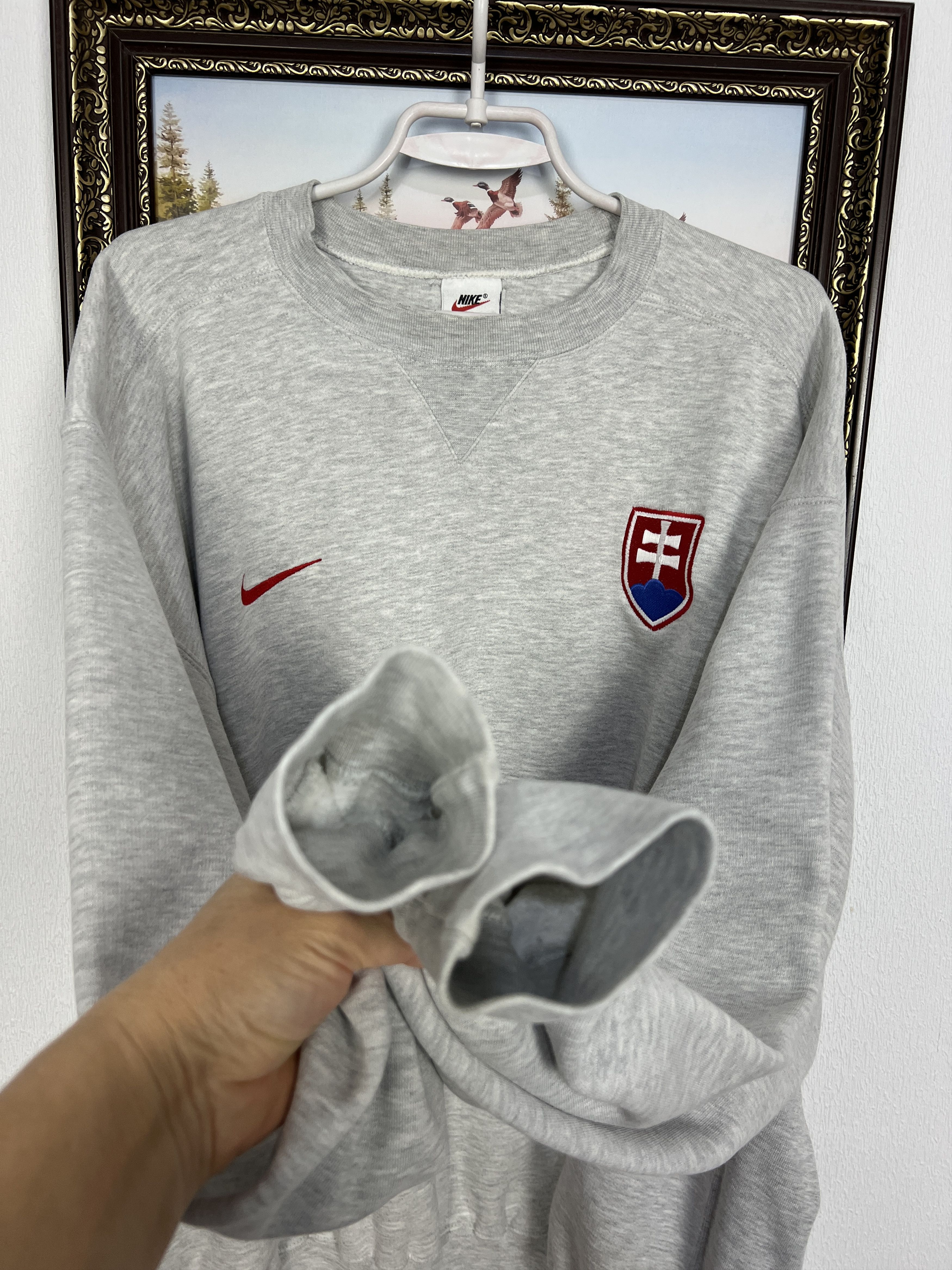 Nike Slovakia Football Train Sweatshirt Soccer Track Top Crewneck Size US L / EU 52-54 / 3 - 5 Thumbnail