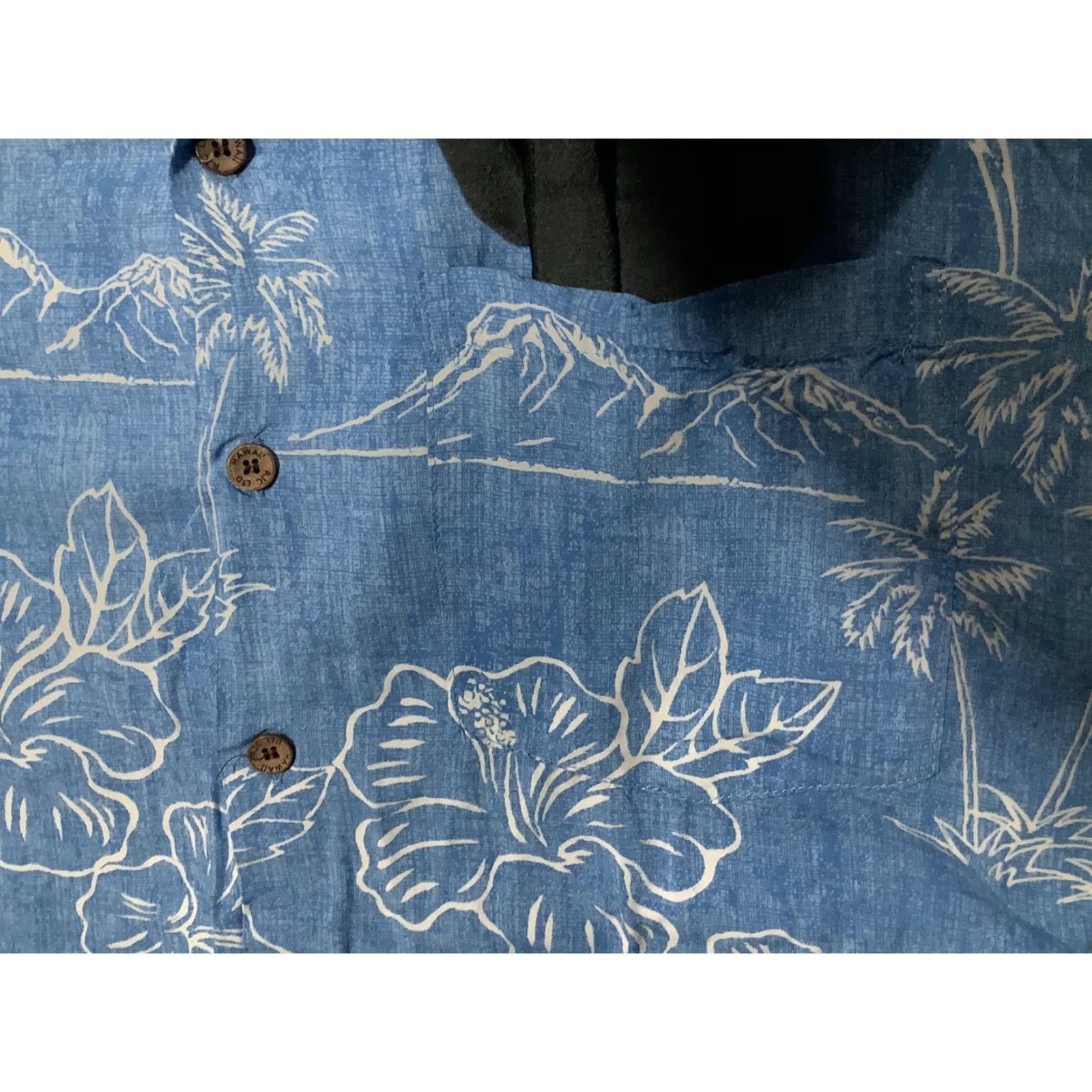 Vintage Kalaheo Hawaiian Button-Up Shirt Mens Large Blue Floral Short Sleeve USA Size US L / EU 52-54 / 3 - 3 Thumbnail