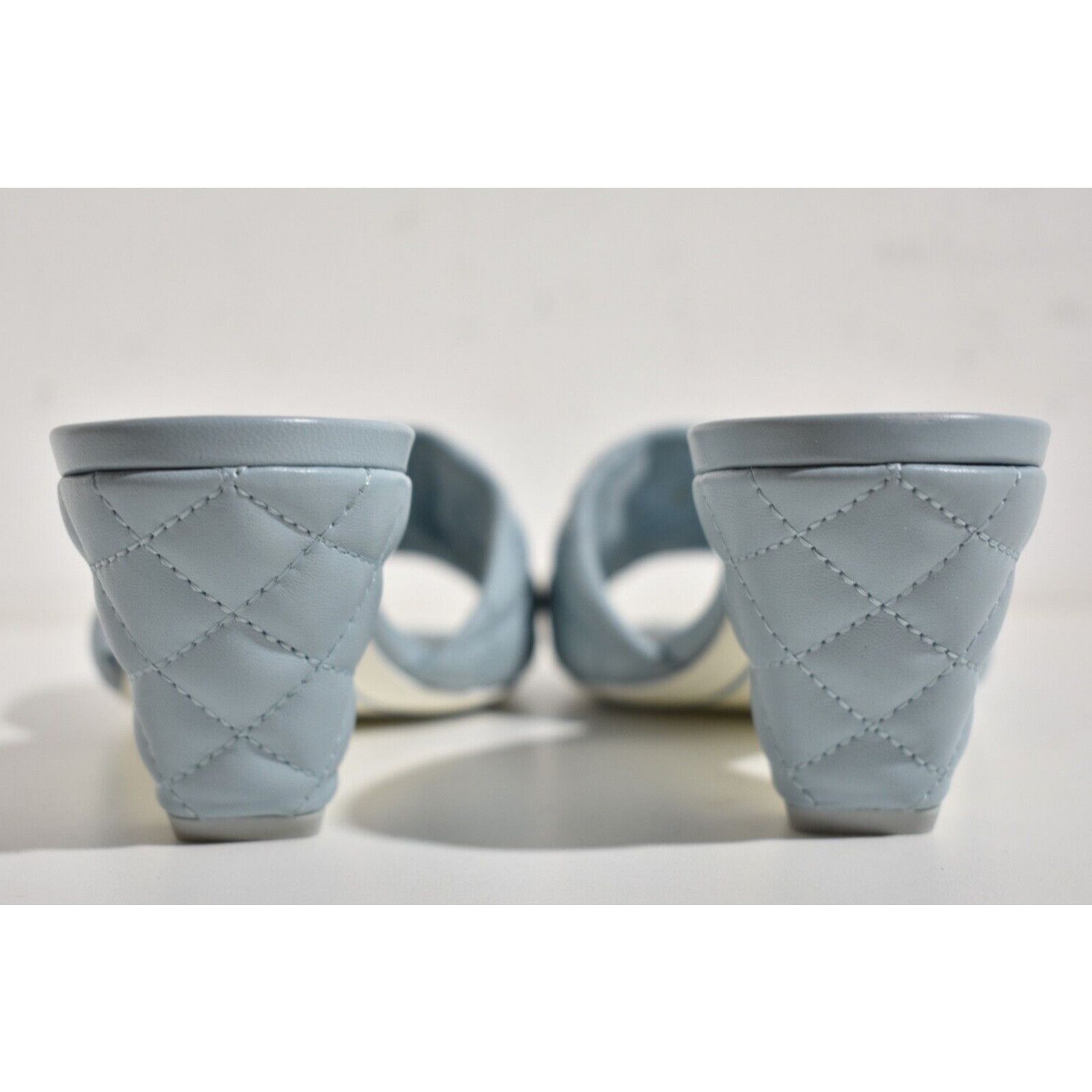 Chanel 22P Quilted CC Logo Cone Heel Mule Slide Sandal 41.5 Size US 11.5 / IT 41.5 - 11 Thumbnail