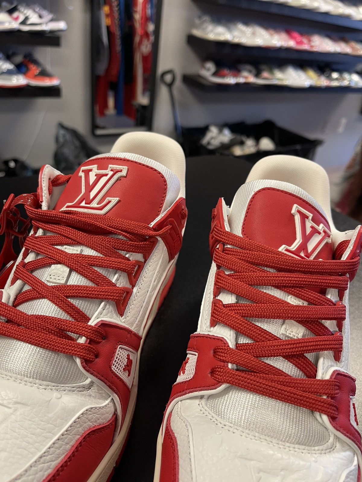 Louis Vuitton Size 5.5LV/6.5US - Product (RED) x Louis Vuitton Trainer Red Size US 6.5 / EU 39-40 - 9 Thumbnail
