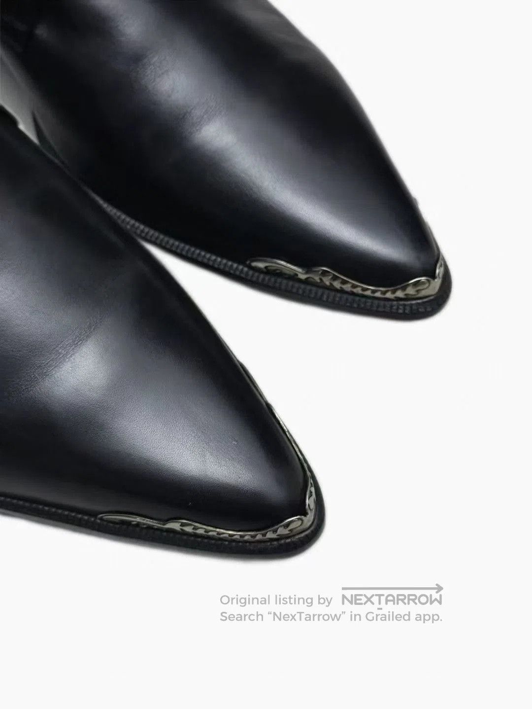 Saint Laurent Paris Saint Laurent Paris 14ss Western Buckle Leather Shoes. Size US 10 / EU 43 - 6 Thumbnail