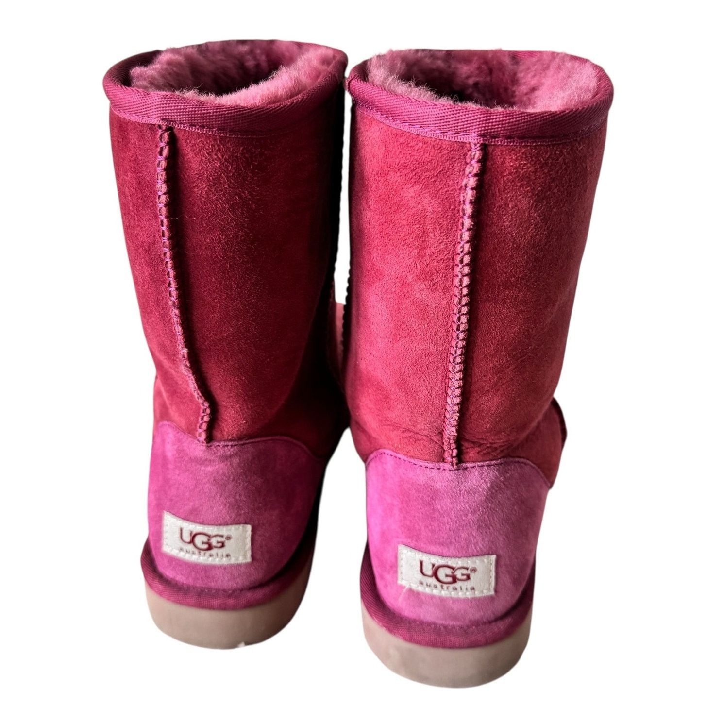 Ugg UGG Classic Short II Winter Boot Red and Pink Women's Size US 10 / IT 40 - 4 Thumbnail